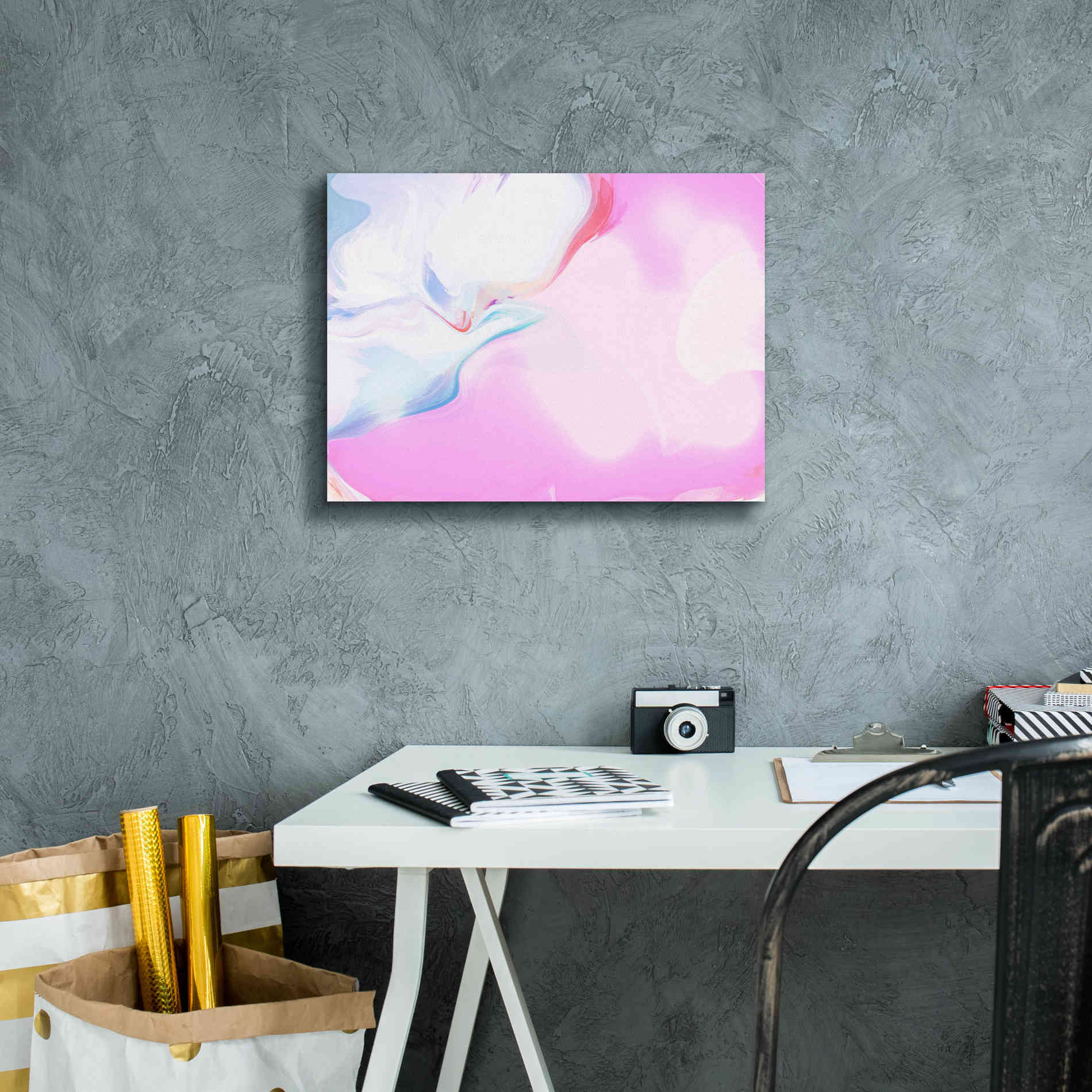 'Abstract Colorful Flows 10' by Irena Orlov Giclee Canvas Wall Art,16 x 12