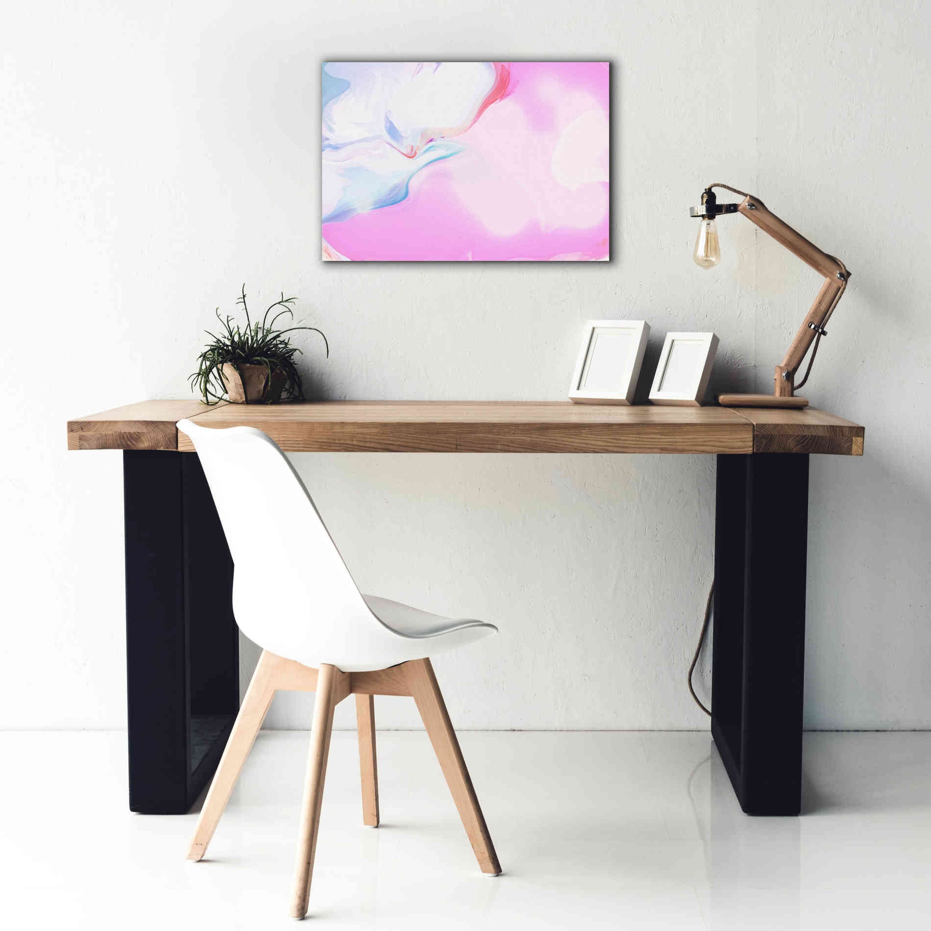 'Abstract Colorful Flows 10' by Irena Orlov Giclee Canvas Wall Art,26 x 18