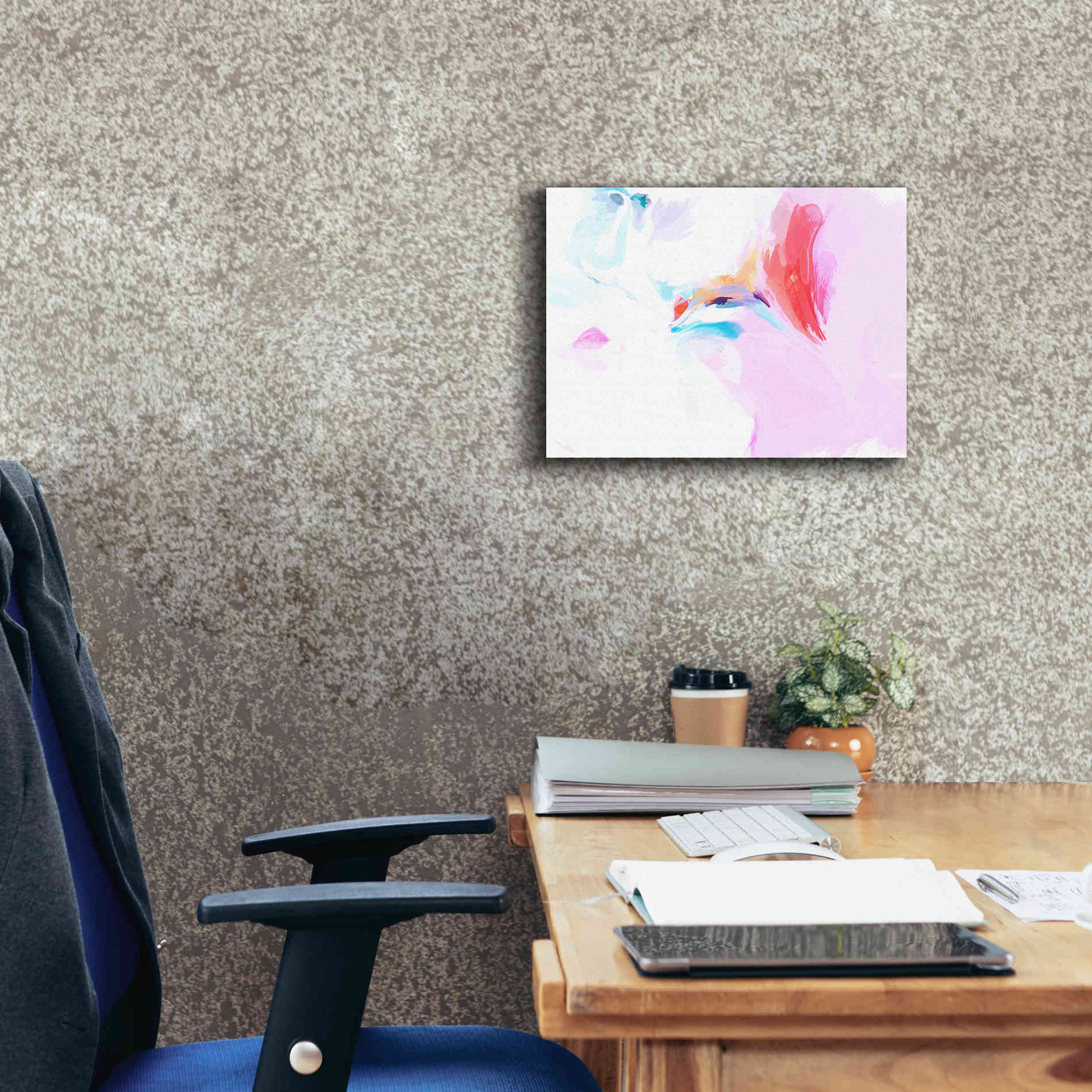 'Abstract Colorful Flows 11' by Irena Orlov Giclee Canvas Wall Art,16 x 12