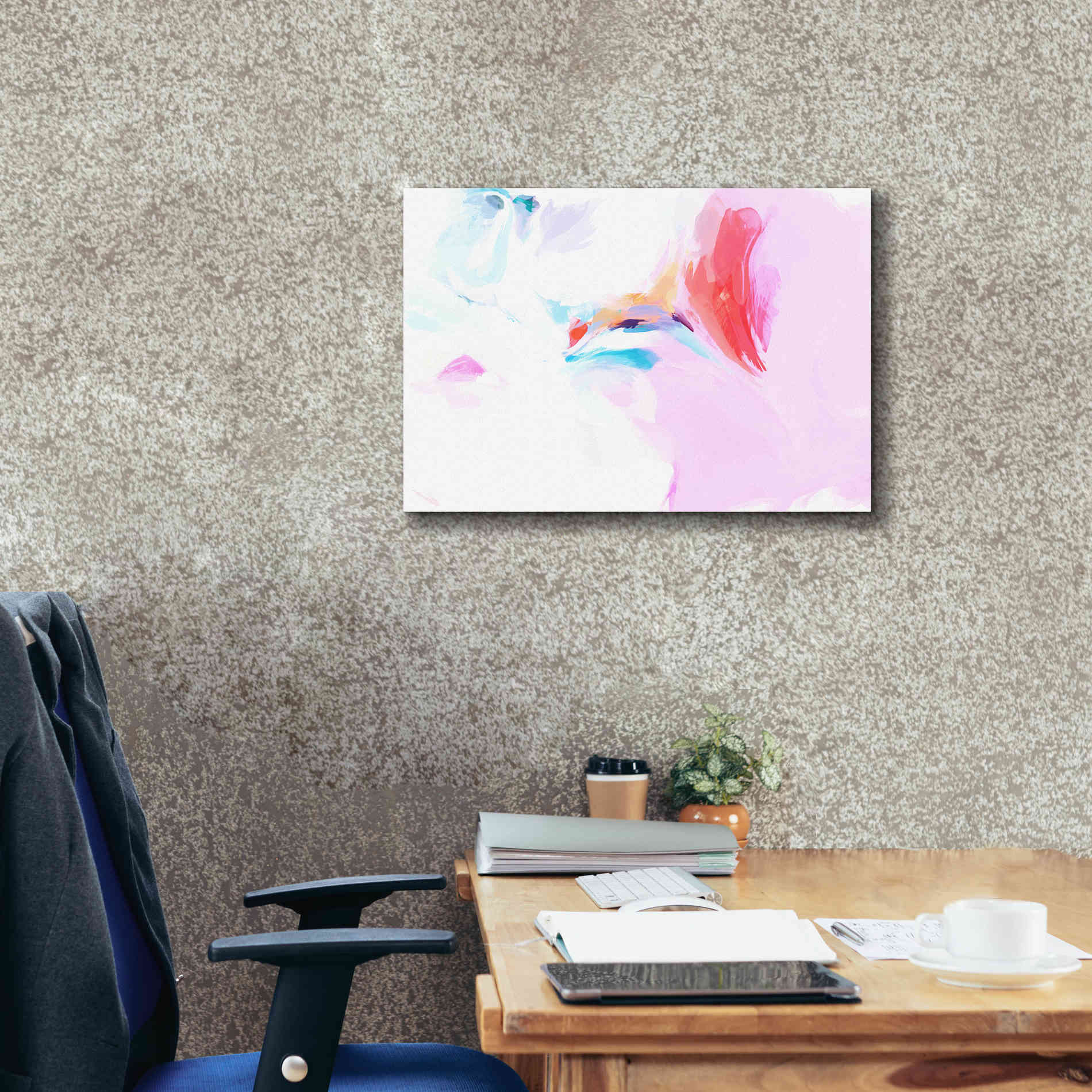 'Abstract Colorful Flows 11' by Irena Orlov Giclee Canvas Wall Art,24 x 20