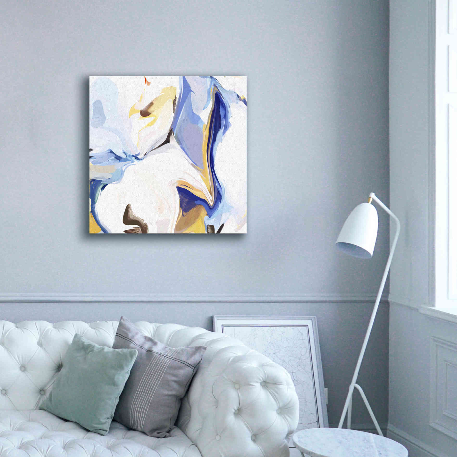 'Abstract Colorful Flows 14' by Irena Orlov Giclee Canvas Wall Art,37 x 37