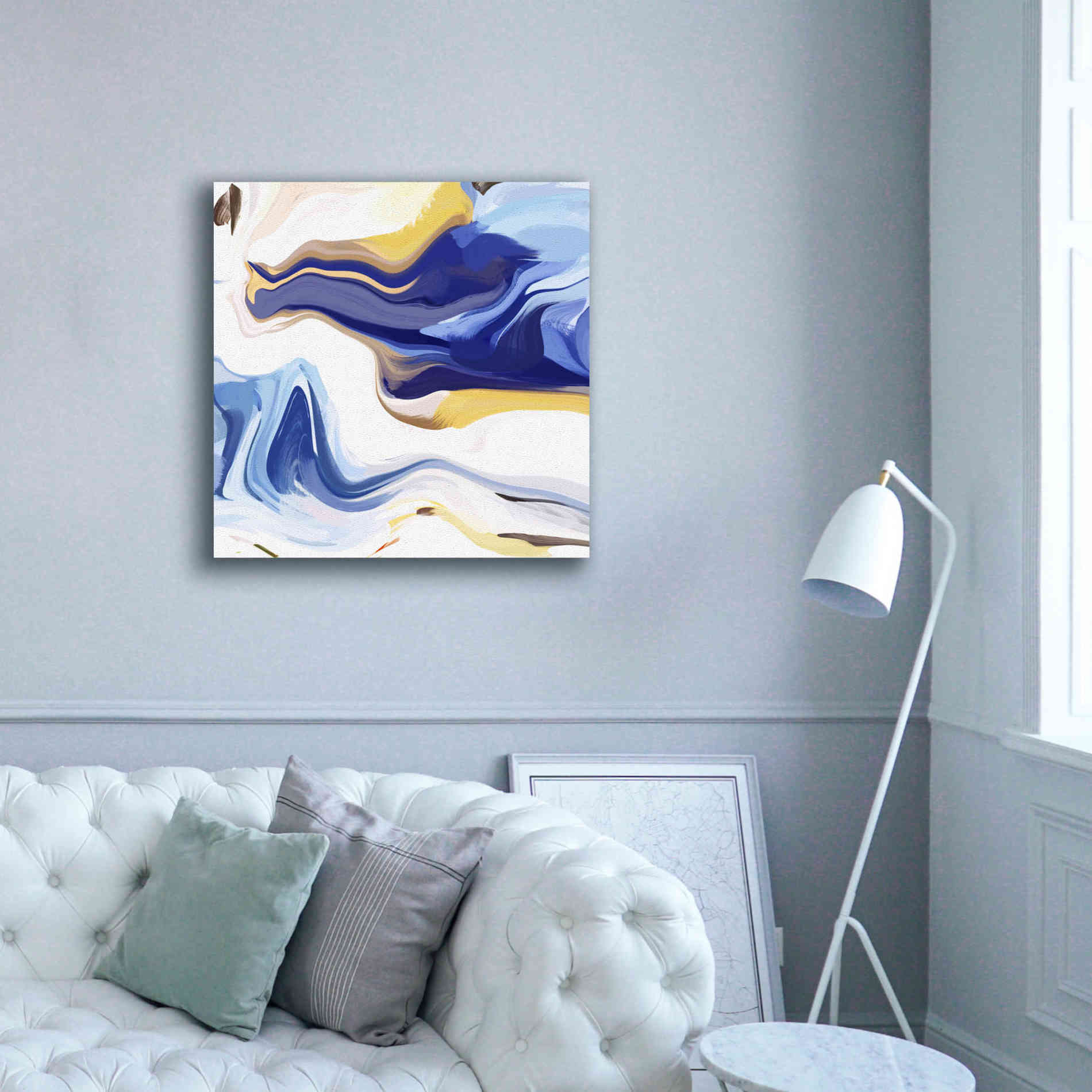 'Abstract Colorful Flows 16' by Irena Orlov Giclee Canvas Wall Art,37 x 37