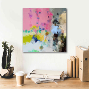 'Abstract Colorful Flows 20' by Irena Orlov Giclee Canvas Wall Art,18 x 18