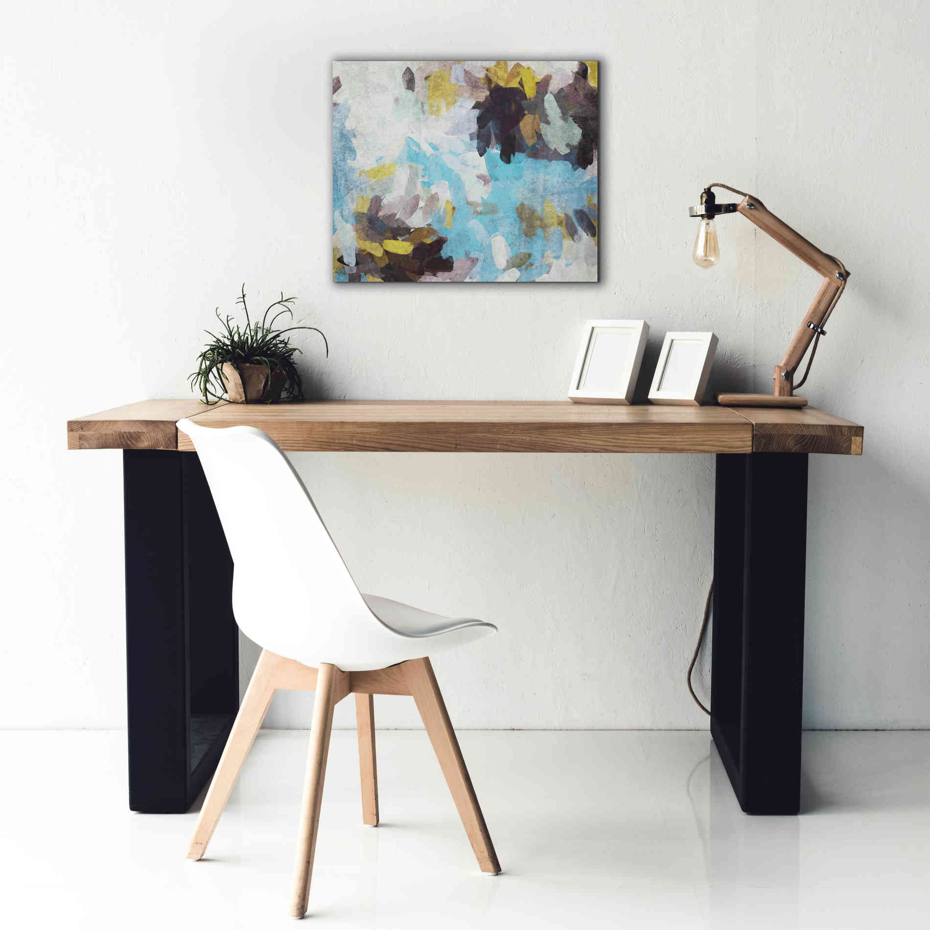 'Abstract Colorful Flows 21' by Irena Orlov Giclee Canvas Wall Art,24 x 20