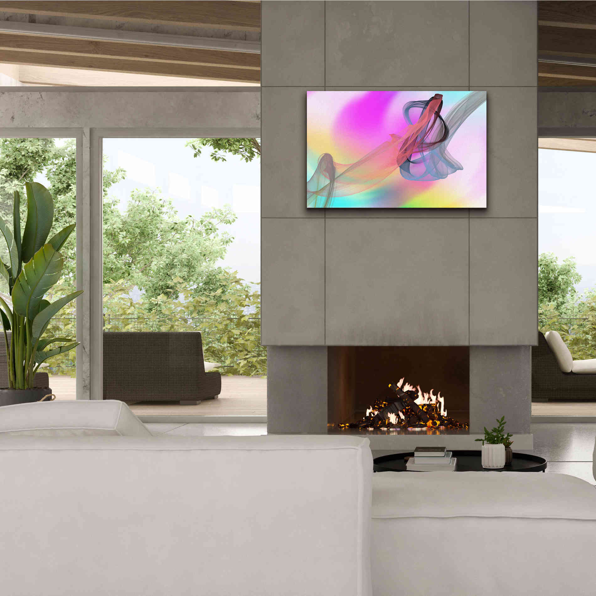 'Color In The Lines 1' by Irena Orlov Giclee Canvas Wall Art,40 x 26