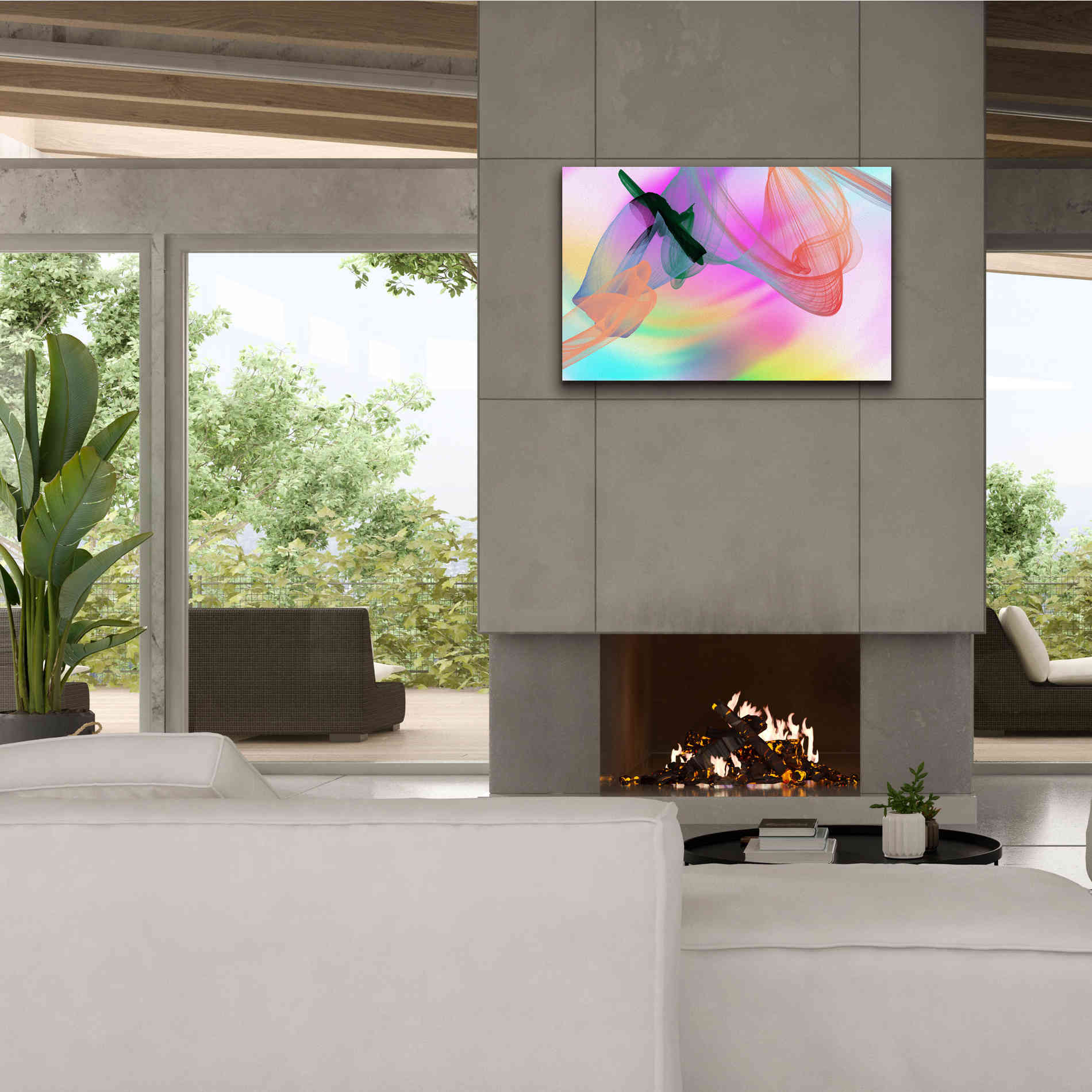 'Color In The Lines 2' by Irena Orlov Giclee Canvas Wall Art,40 x 26