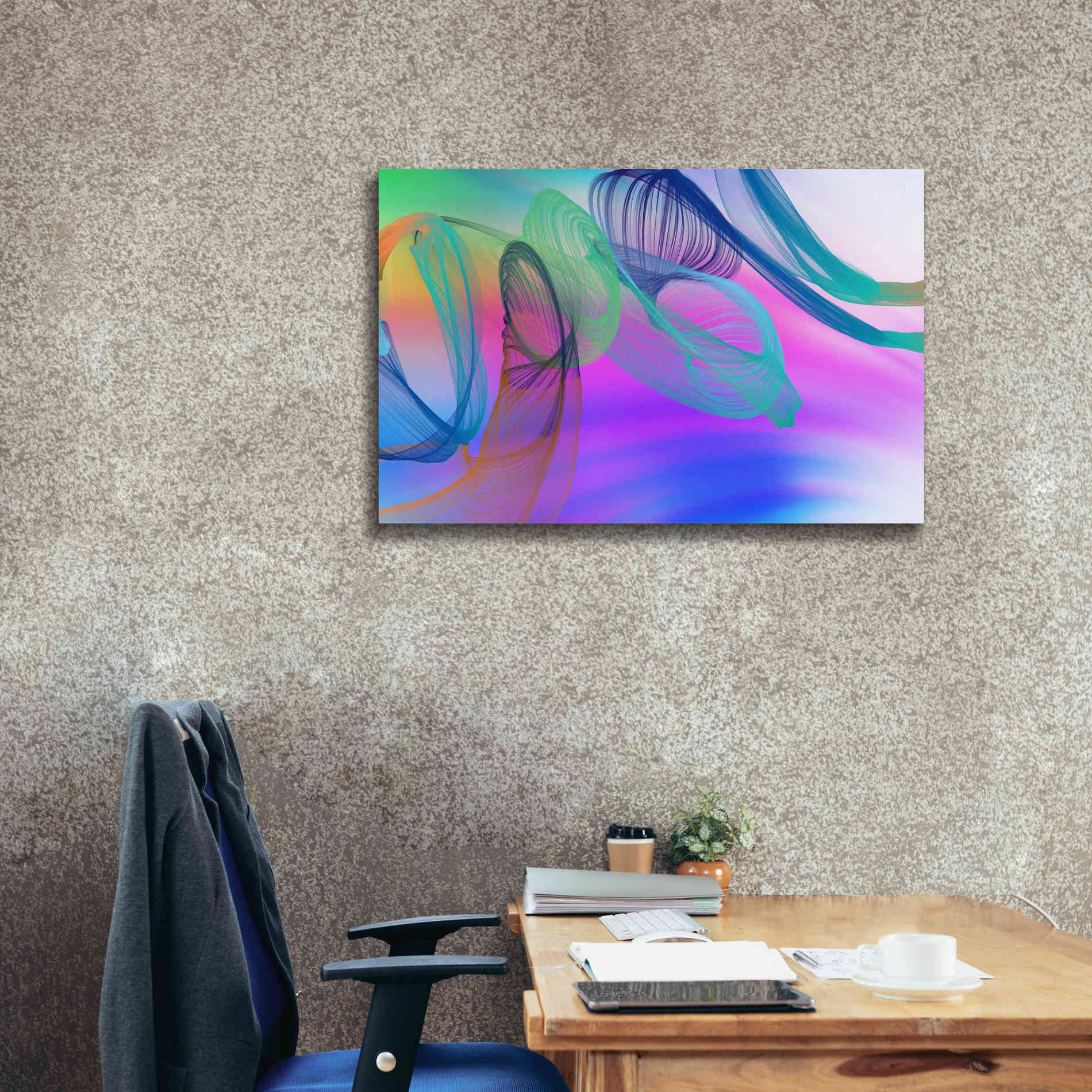 'Color In The Lines 3' by Irena Orlov Giclee Canvas Wall Art,40 x 26