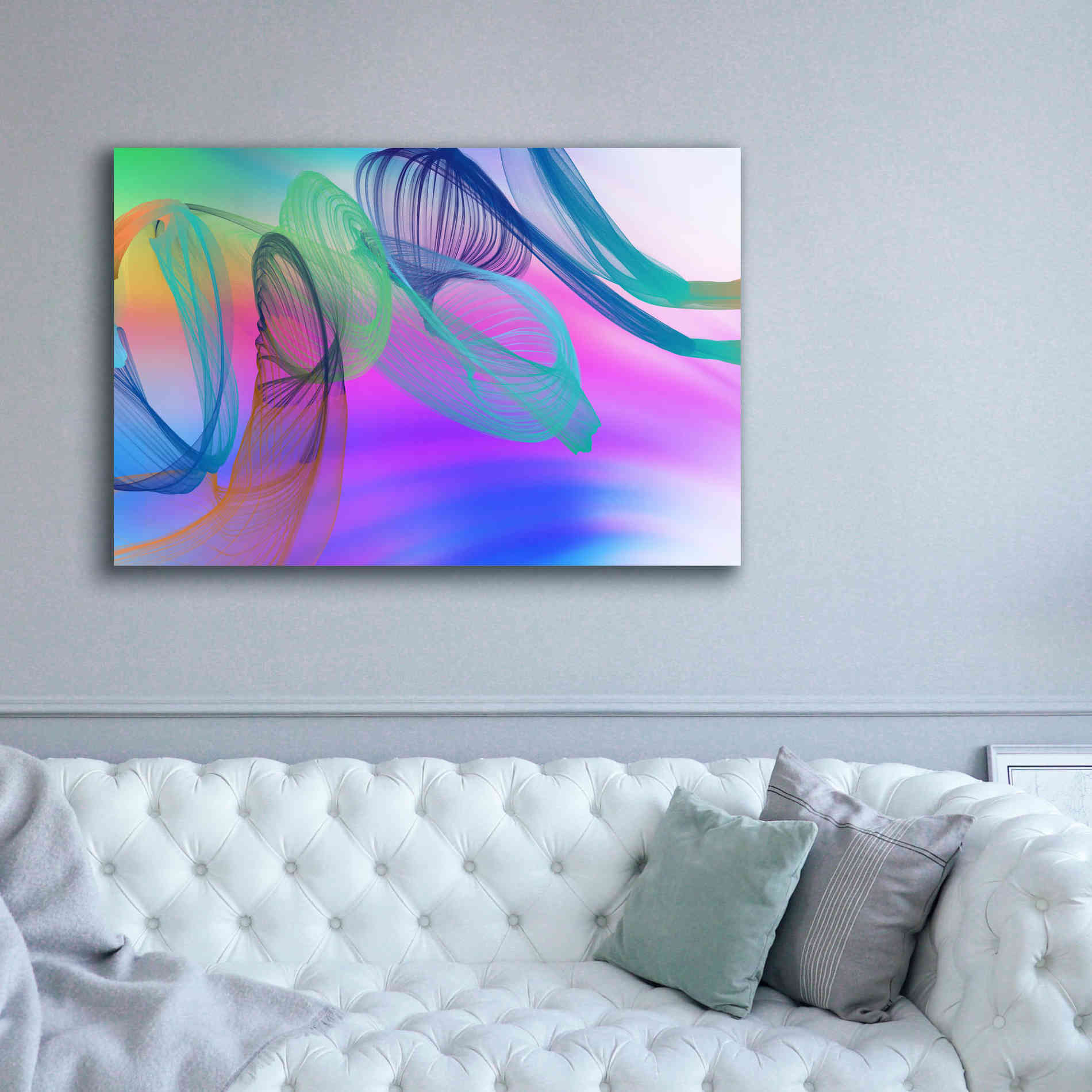 'Color In The Lines 3' by Irena Orlov Giclee Canvas Wall Art,60 x 40