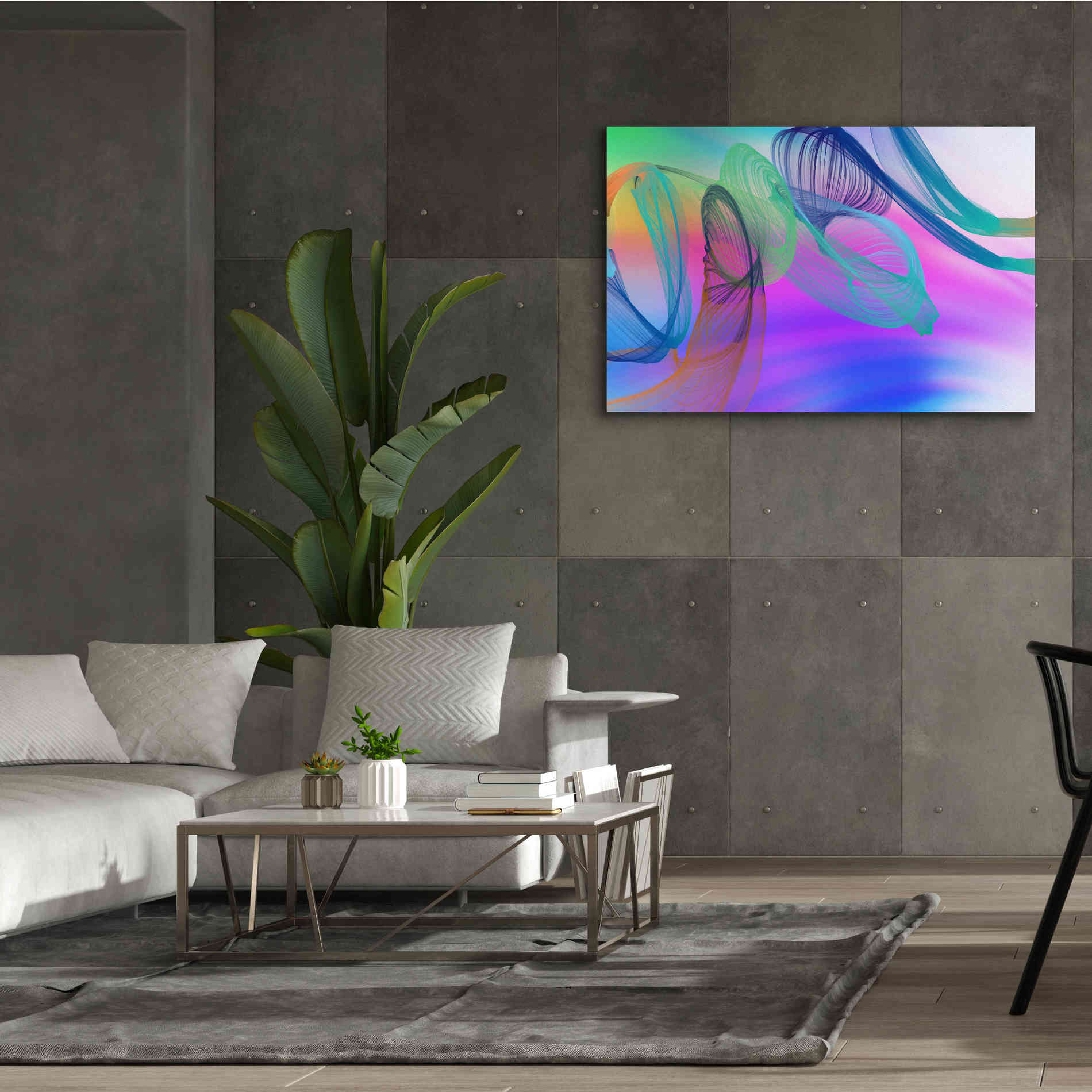 'Color In The Lines 3' by Irena Orlov Giclee Canvas Wall Art,60 x 40