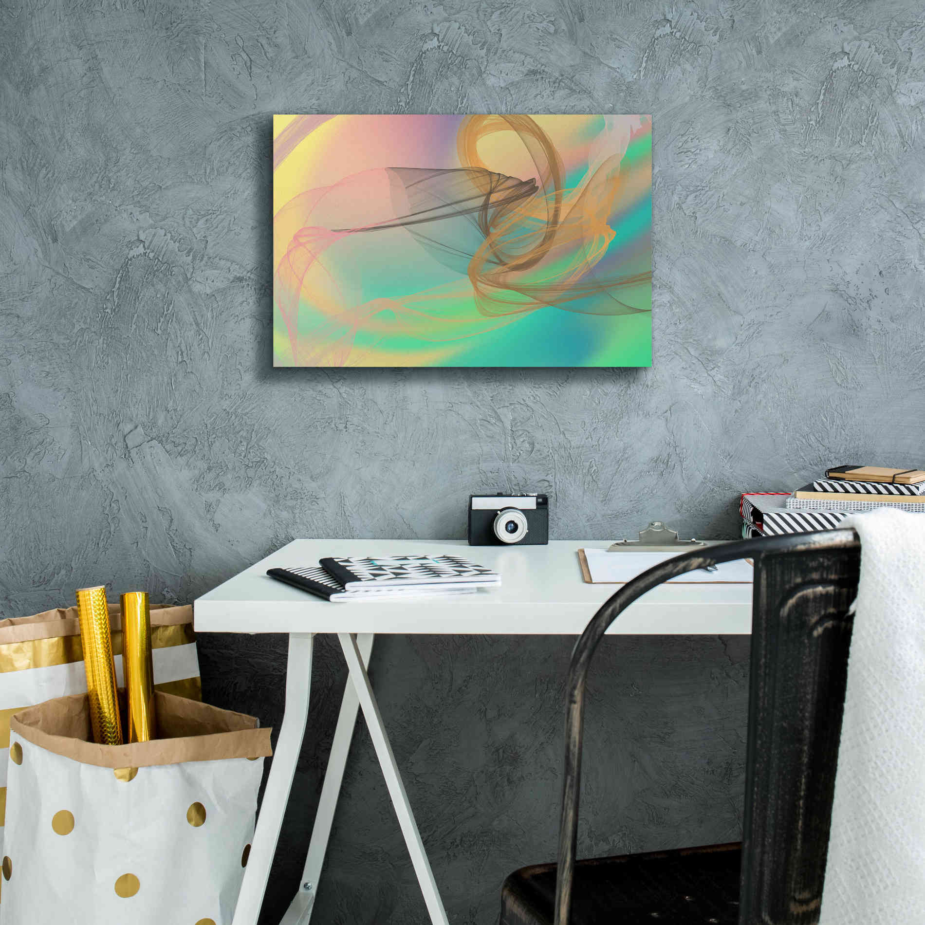 'Color In The Lines 4' by Irena Orlov Giclee Canvas Wall Art,18 x 12