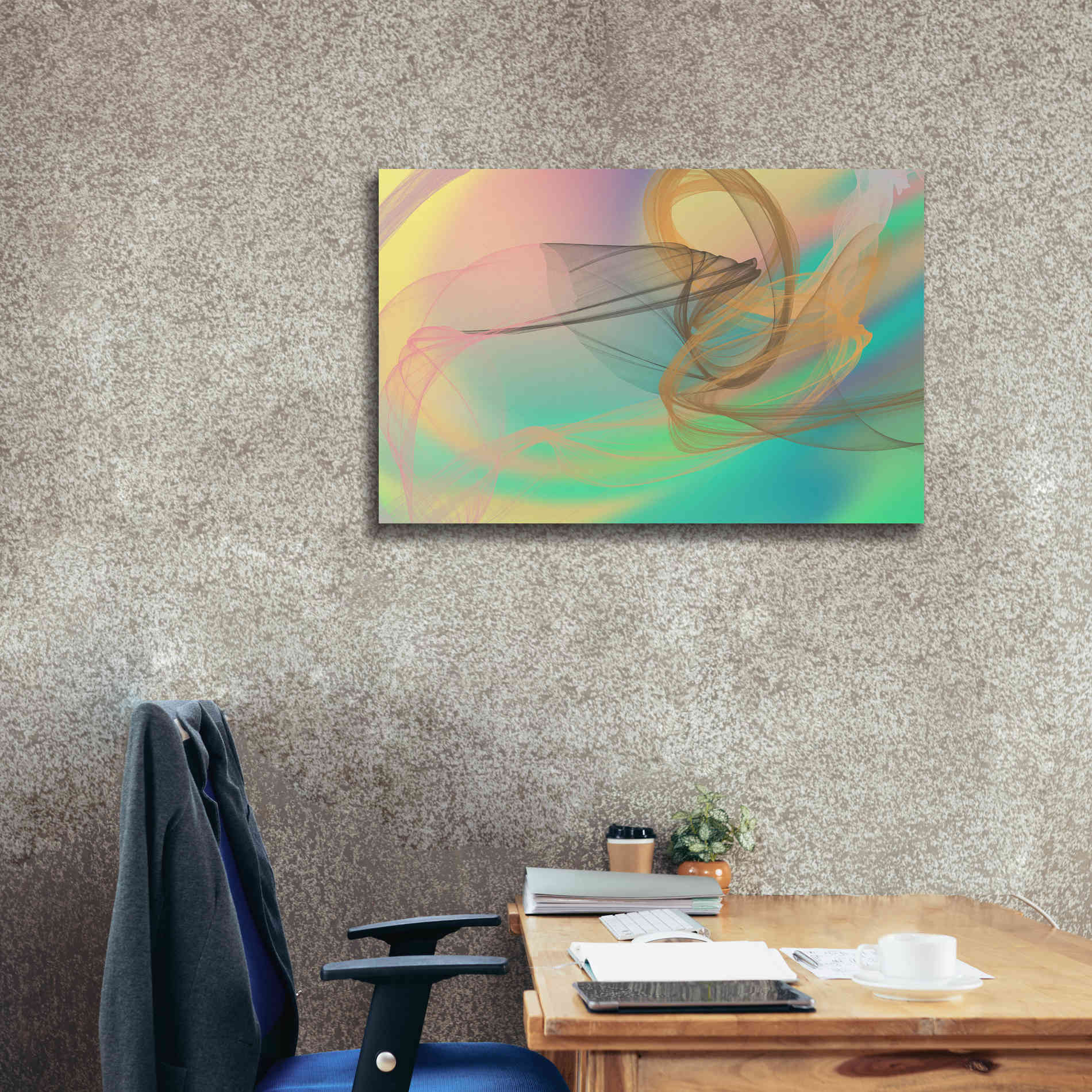 'Color In The Lines 4' by Irena Orlov Giclee Canvas Wall Art,40 x 26
