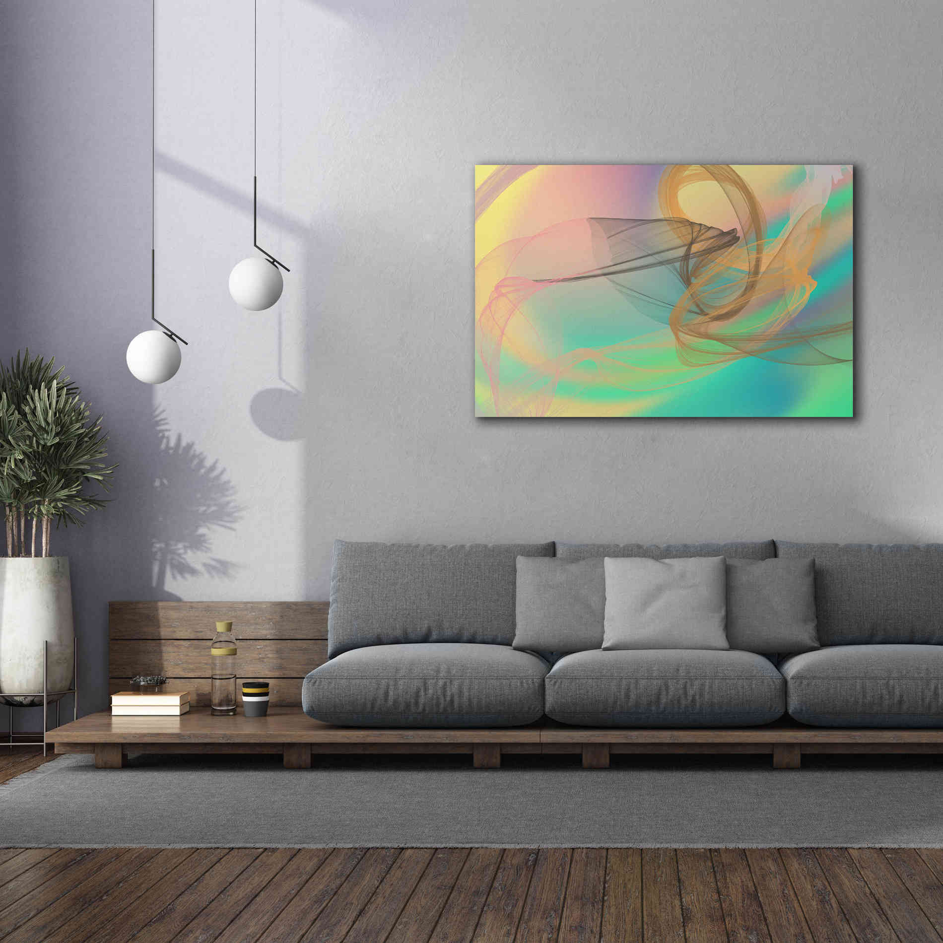 'Color In The Lines 4' by Irena Orlov Giclee Canvas Wall Art,60 x 40