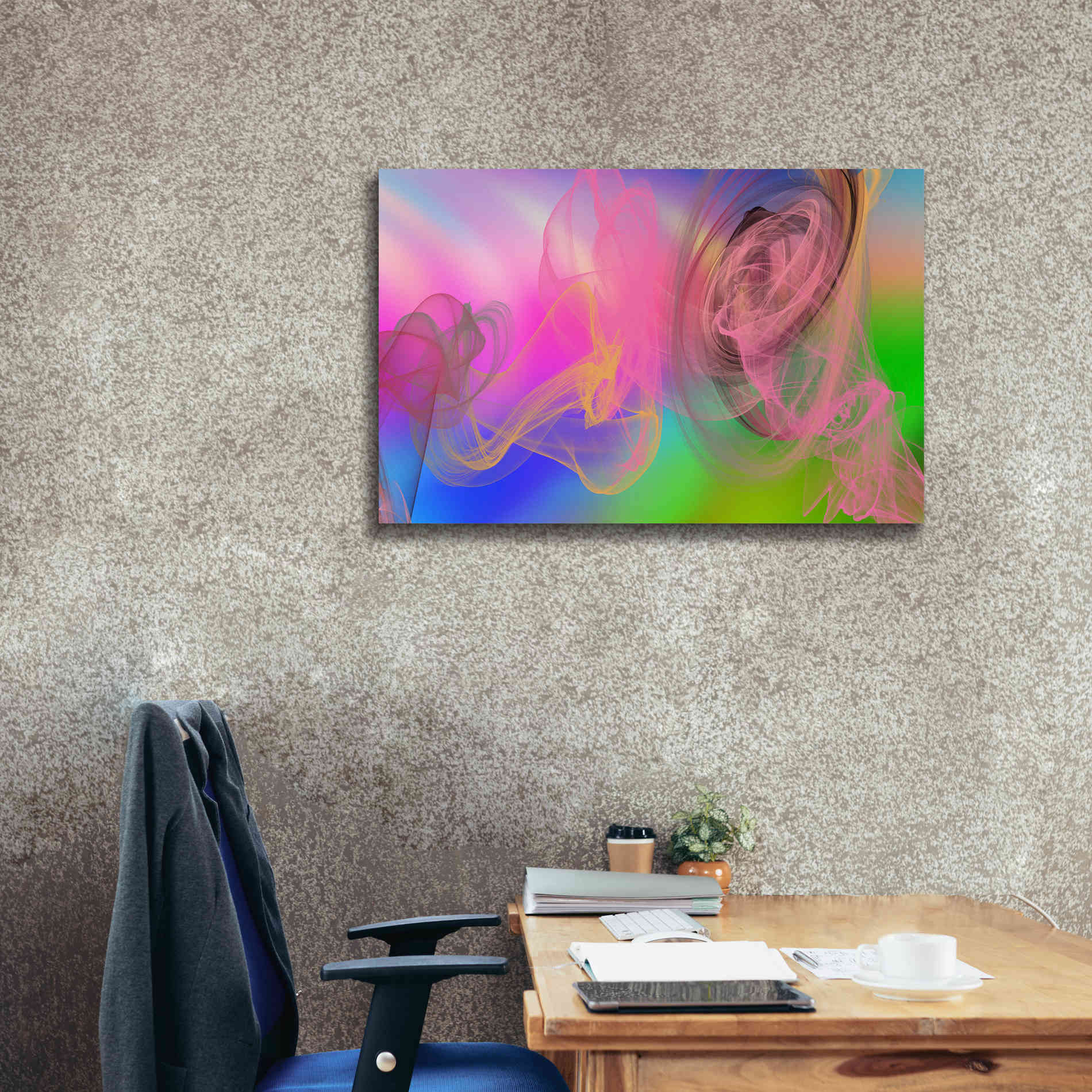 'Color In The Lines 5' by Irena Orlov Giclee Canvas Wall Art,40 x 26