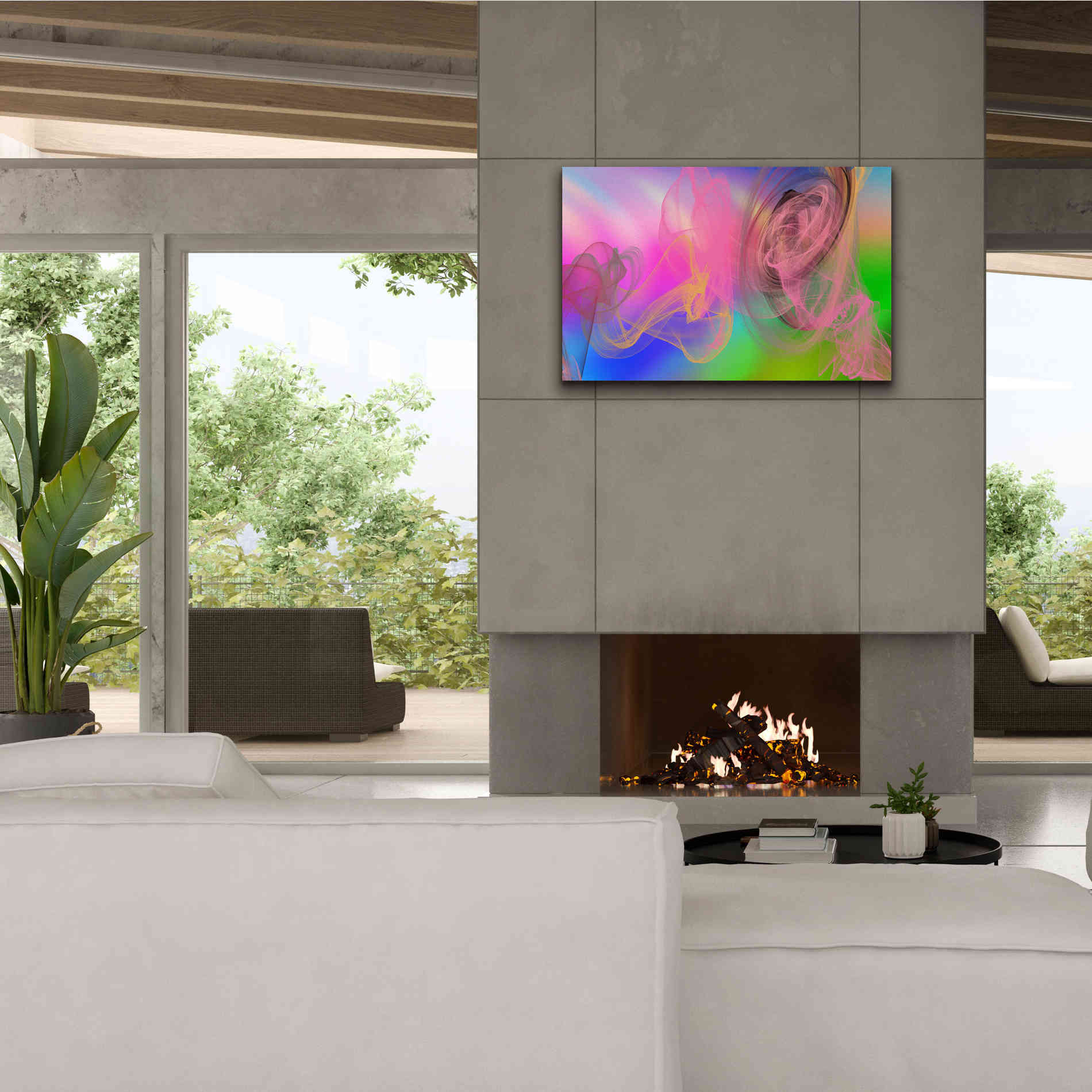 'Color In The Lines 5' by Irena Orlov Giclee Canvas Wall Art,40 x 26