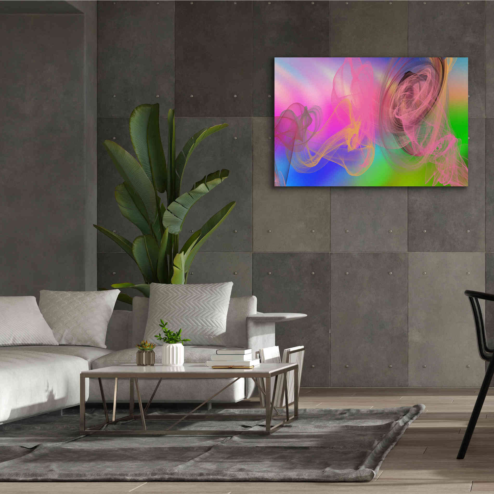 'Color In The Lines 5' by Irena Orlov Giclee Canvas Wall Art,60 x 40