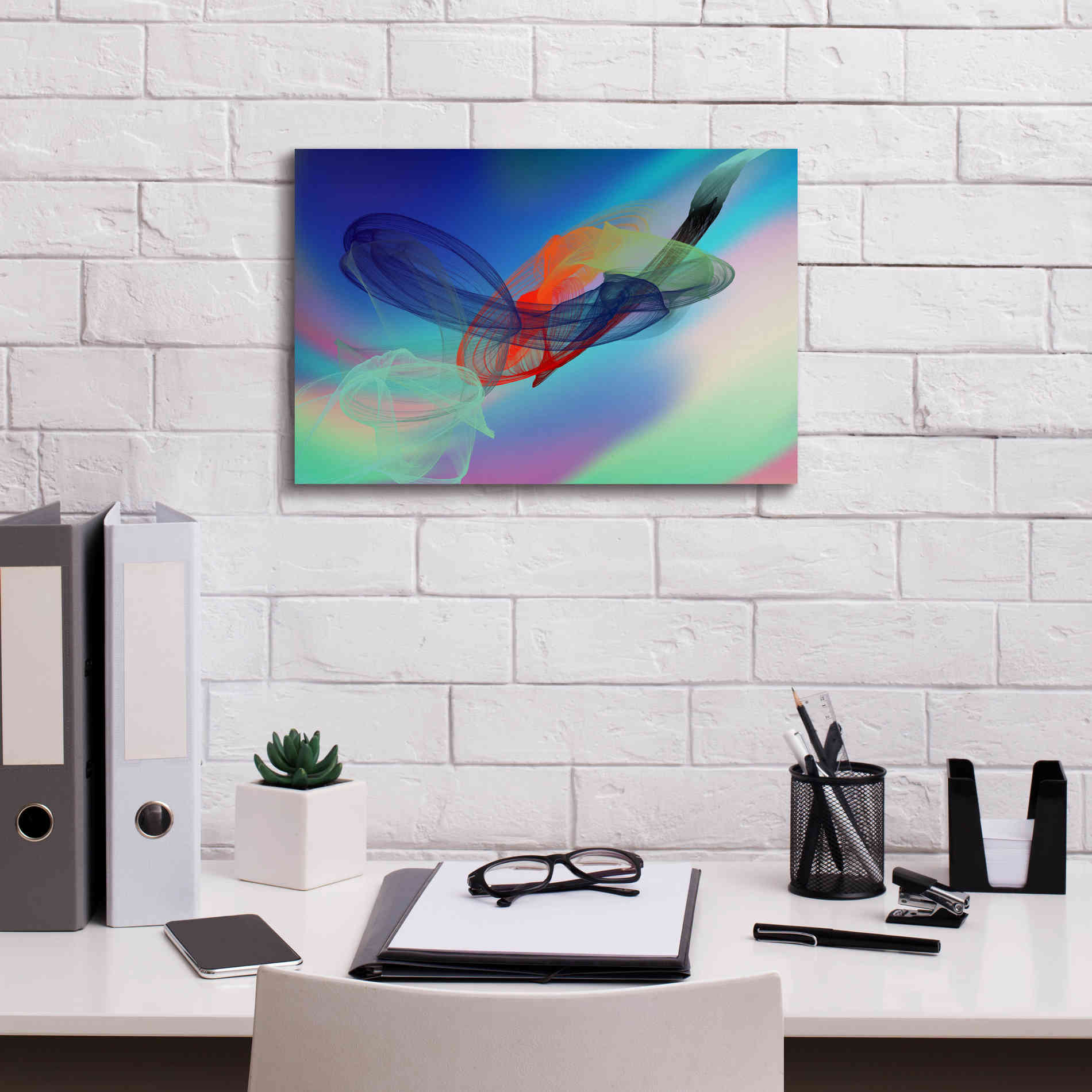 'Color In The Lines 6' by Irena Orlov Giclee Canvas Wall Art,18 x 12