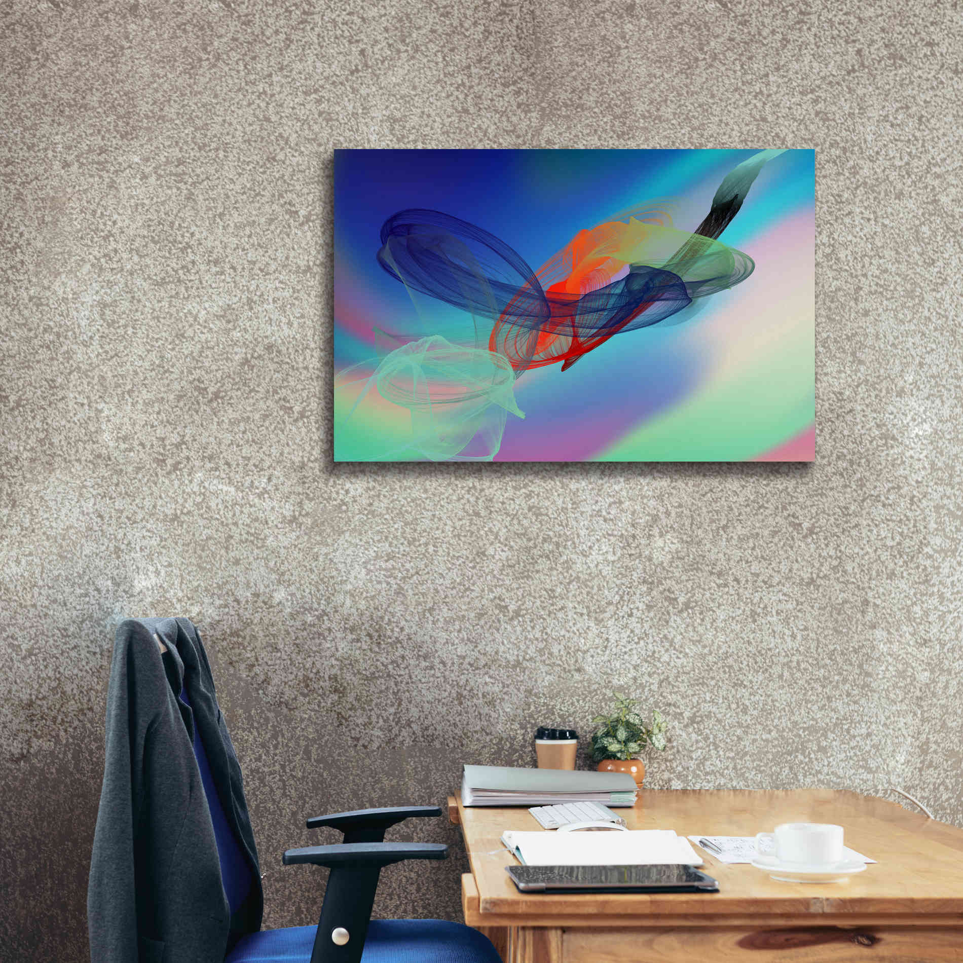 'Color In The Lines 6' by Irena Orlov Giclee Canvas Wall Art,40 x 26