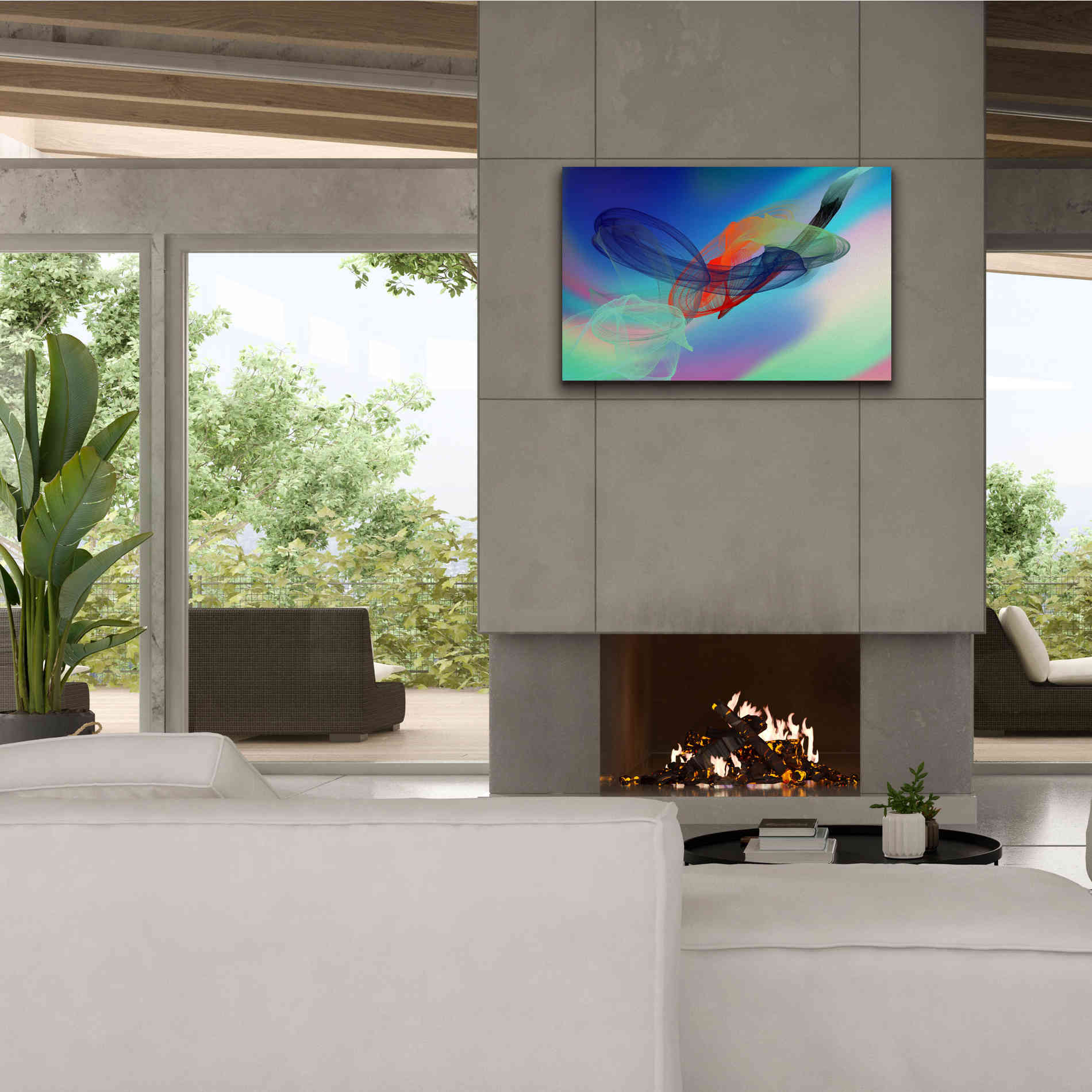 'Color In The Lines 6' by Irena Orlov Giclee Canvas Wall Art,40 x 26