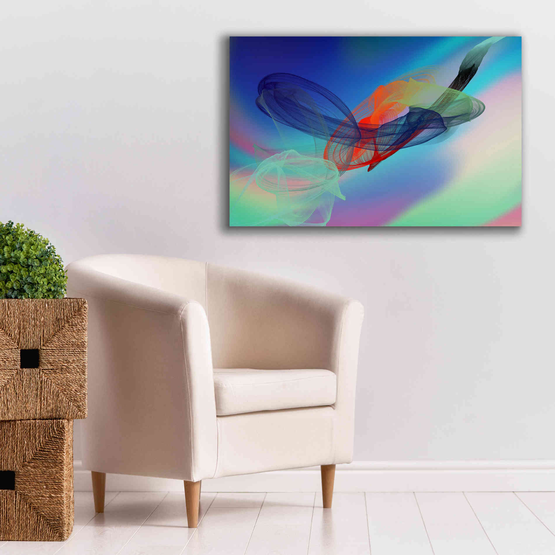 'Color In The Lines 6' by Irena Orlov Giclee Canvas Wall Art,40 x 26