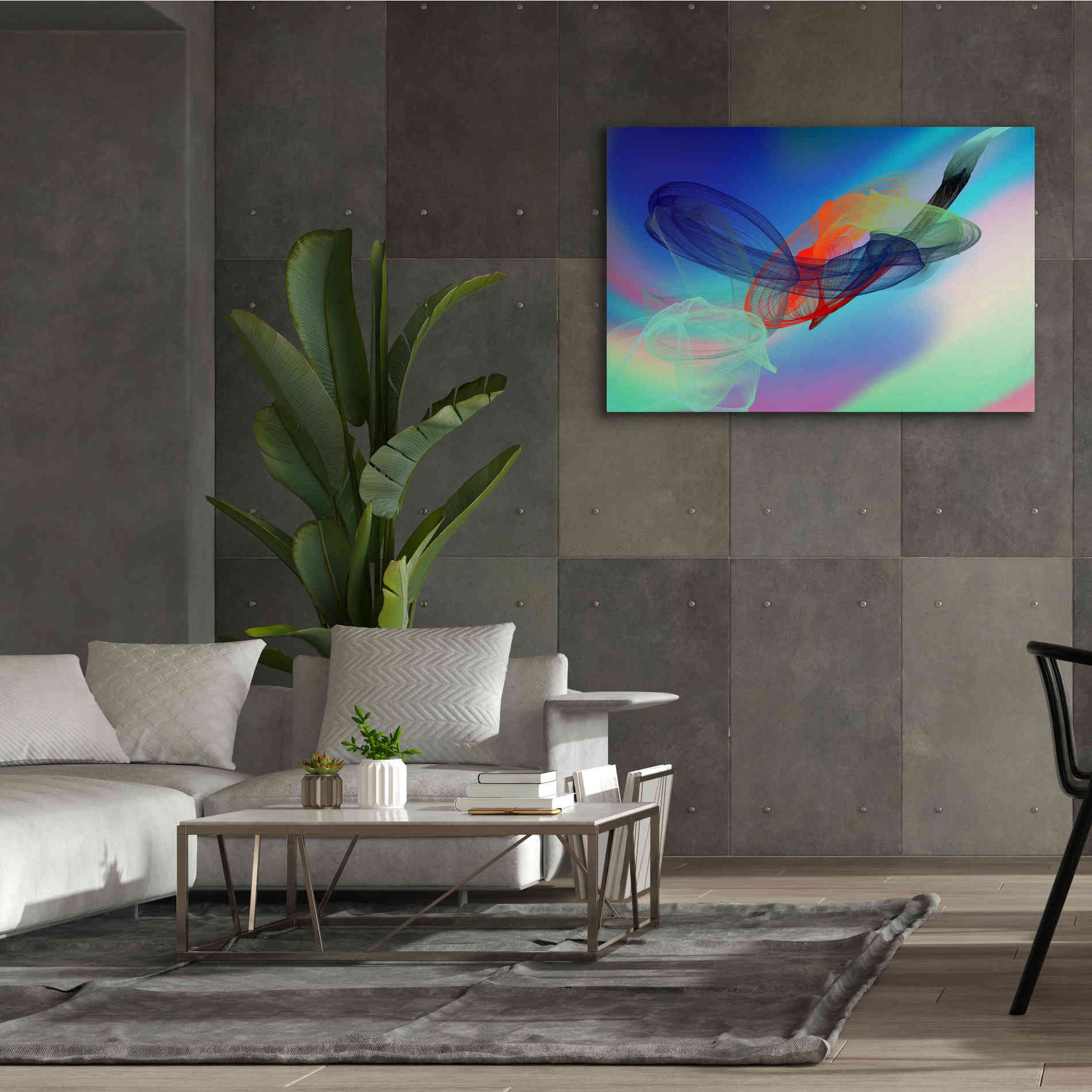 'Color In The Lines 6' by Irena Orlov Giclee Canvas Wall Art,60 x 40