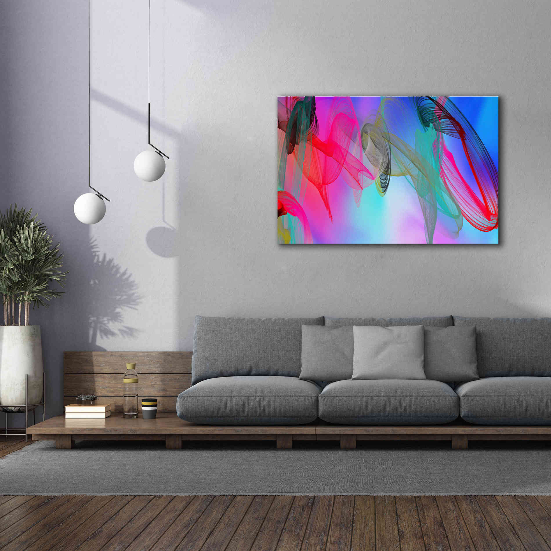 'Color In The Lines 7' by Irena Orlov Giclee Canvas Wall Art,60 x 40