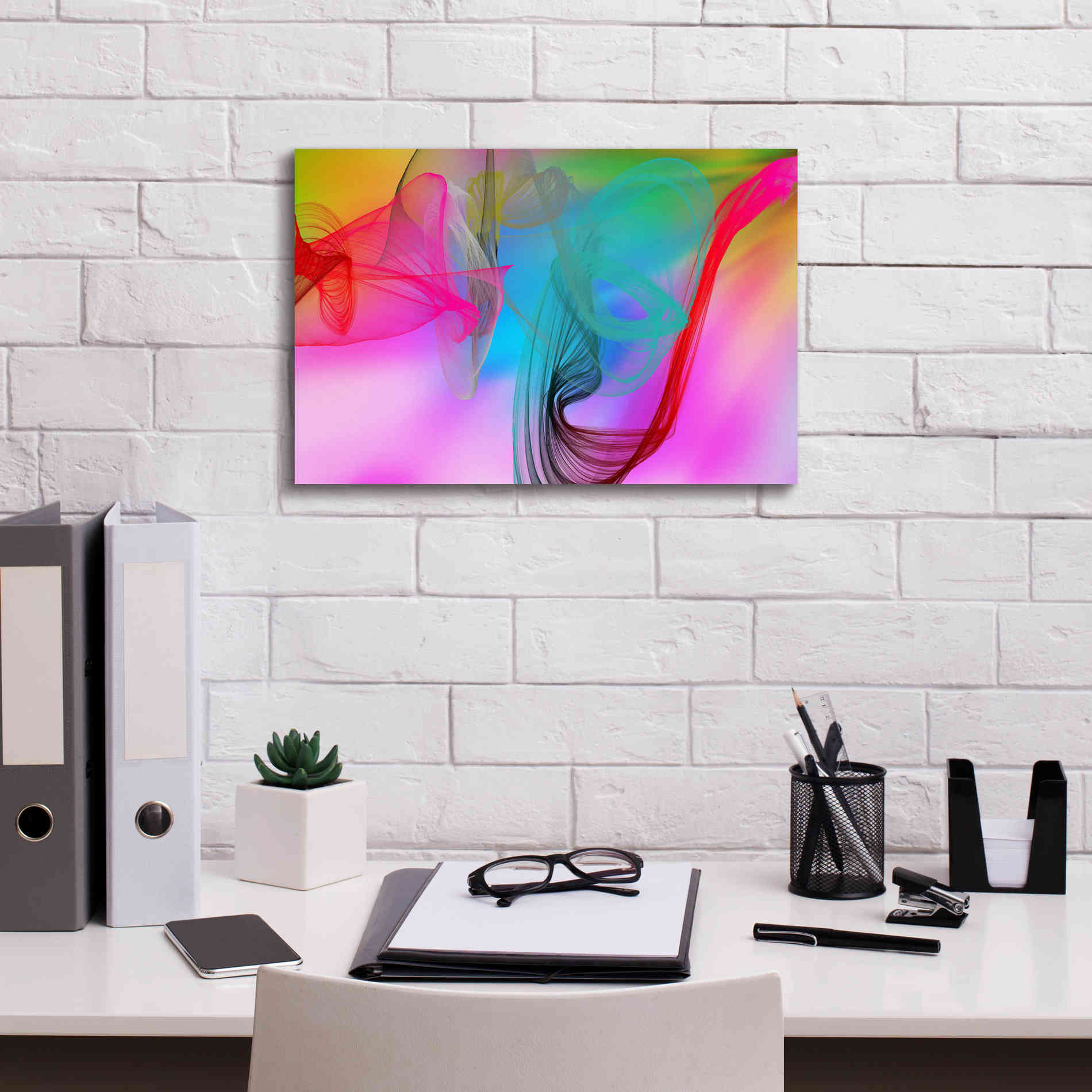 'Color In The Lines 8' by Irena Orlov Giclee Canvas Wall Art,18 x 12