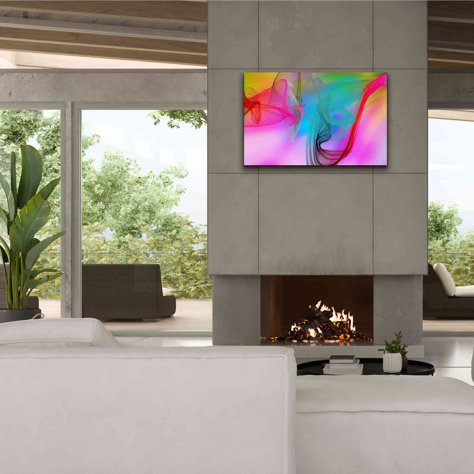 'Color In The Lines 8' by Irena Orlov Giclee Canvas Wall Art,40 x 26