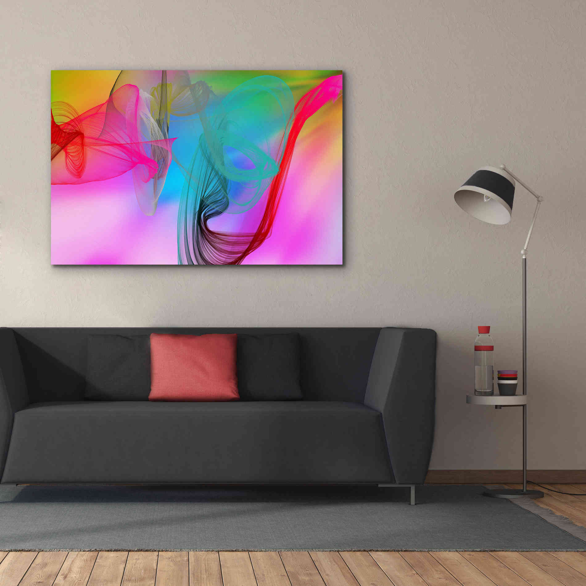 'Color In The Lines 8' by Irena Orlov Giclee Canvas Wall Art,60 x 40