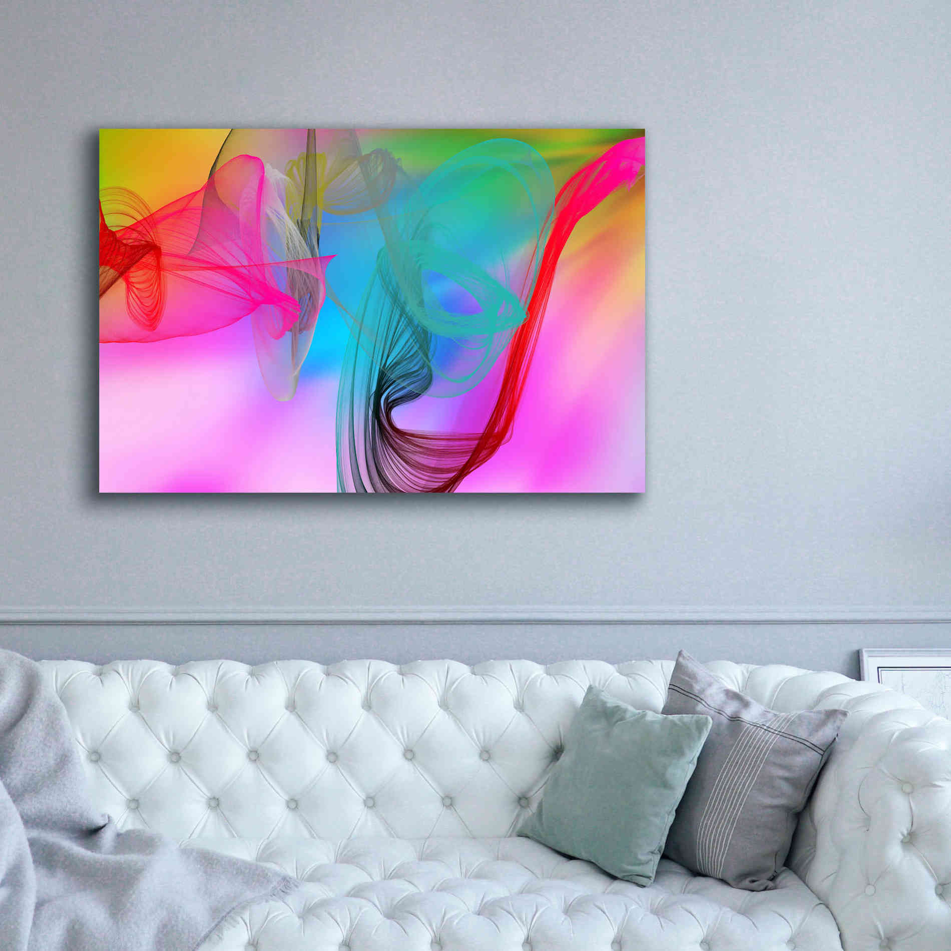 'Color In The Lines 8' by Irena Orlov Giclee Canvas Wall Art,60 x 40