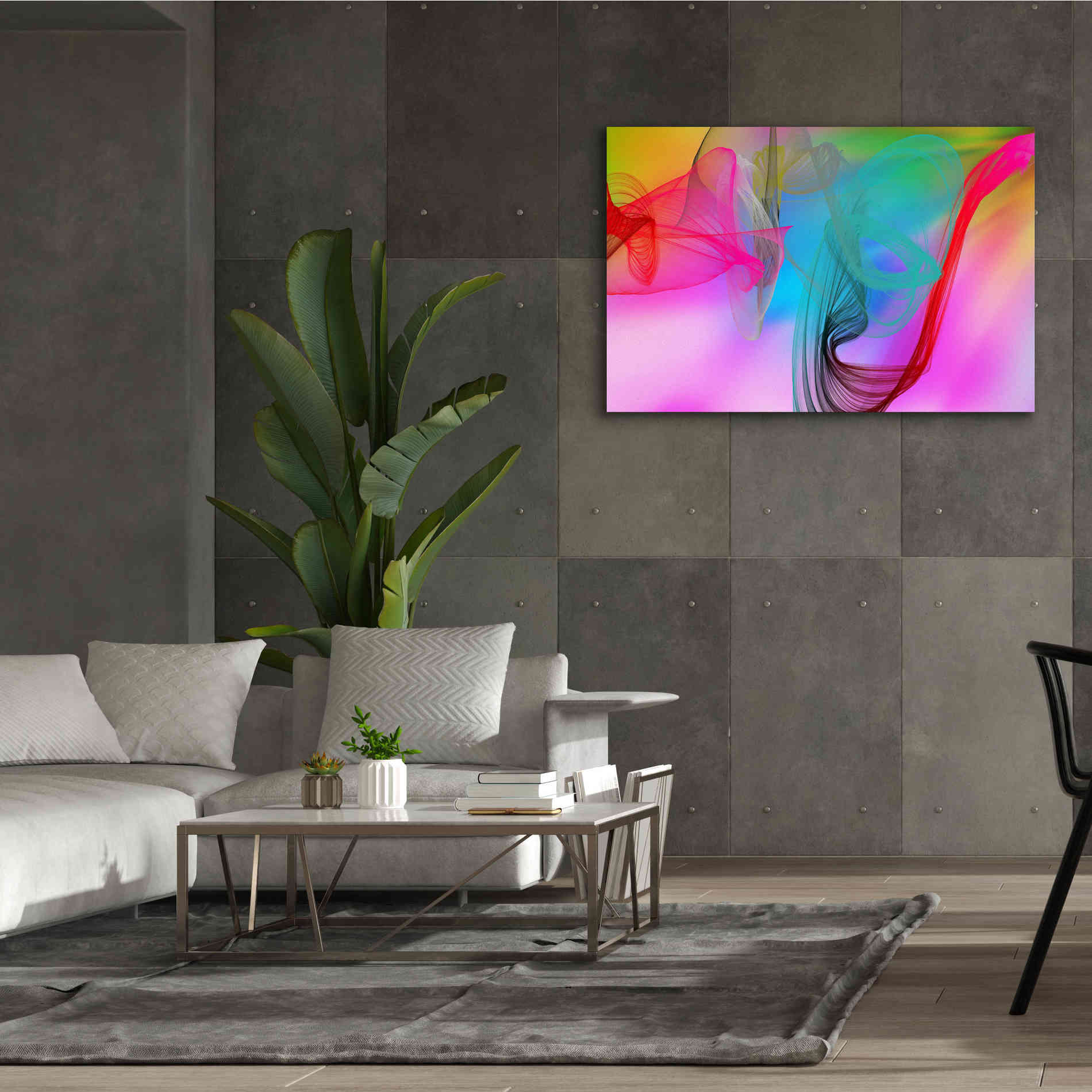 'Color In The Lines 8' by Irena Orlov Giclee Canvas Wall Art,60 x 40