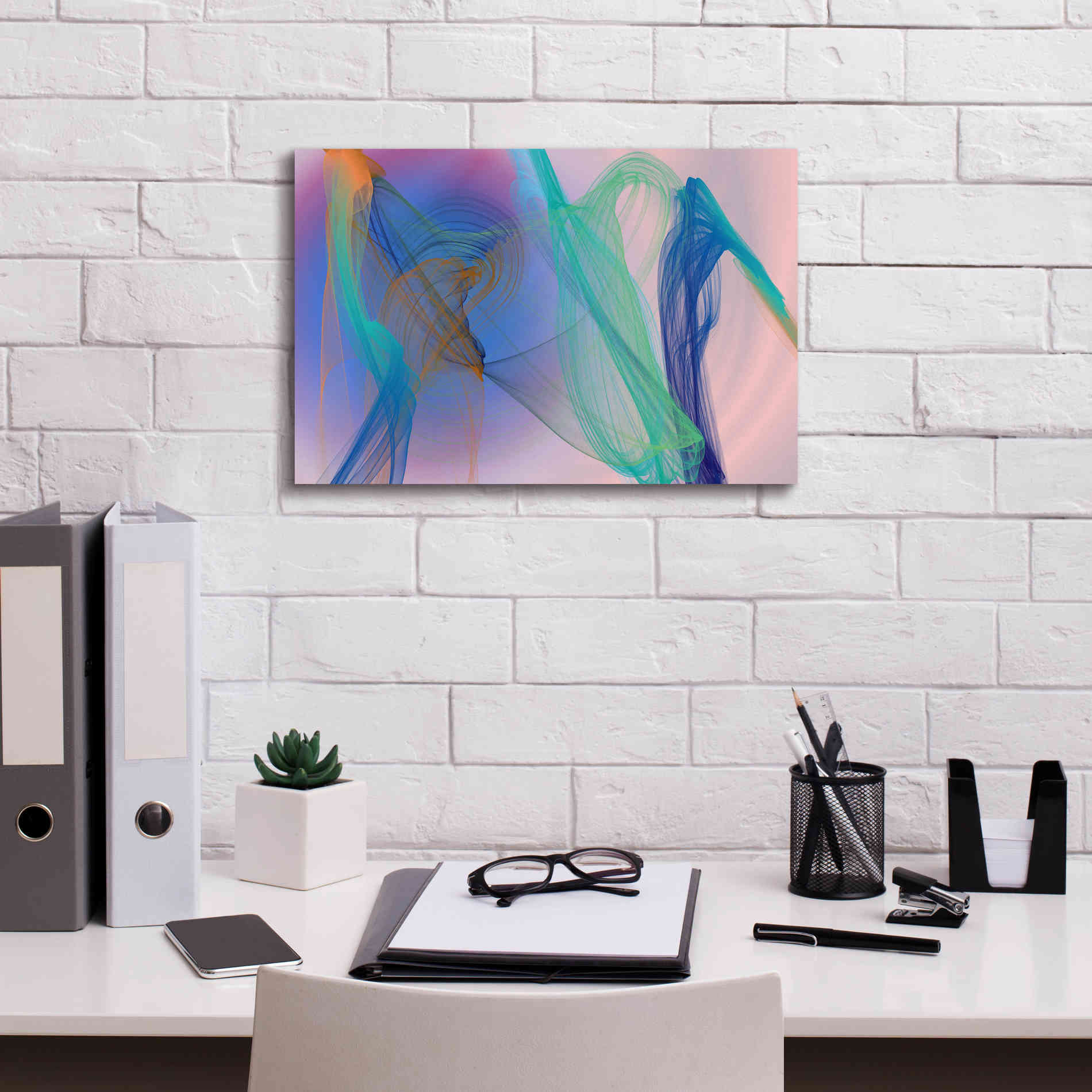 'Color In The Lines 9' by Irena Orlov Giclee Canvas Wall Art,18 x 12