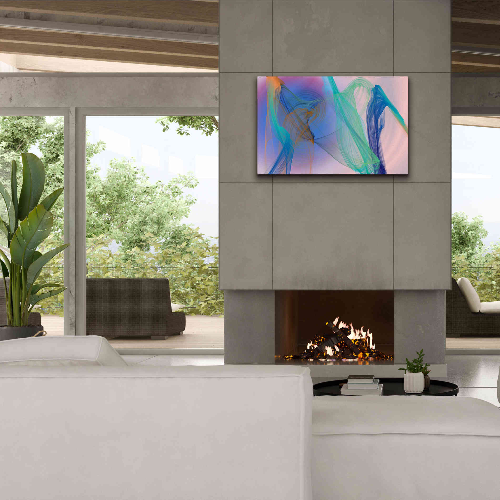 'Color In The Lines 9' by Irena Orlov Giclee Canvas Wall Art,40 x 26