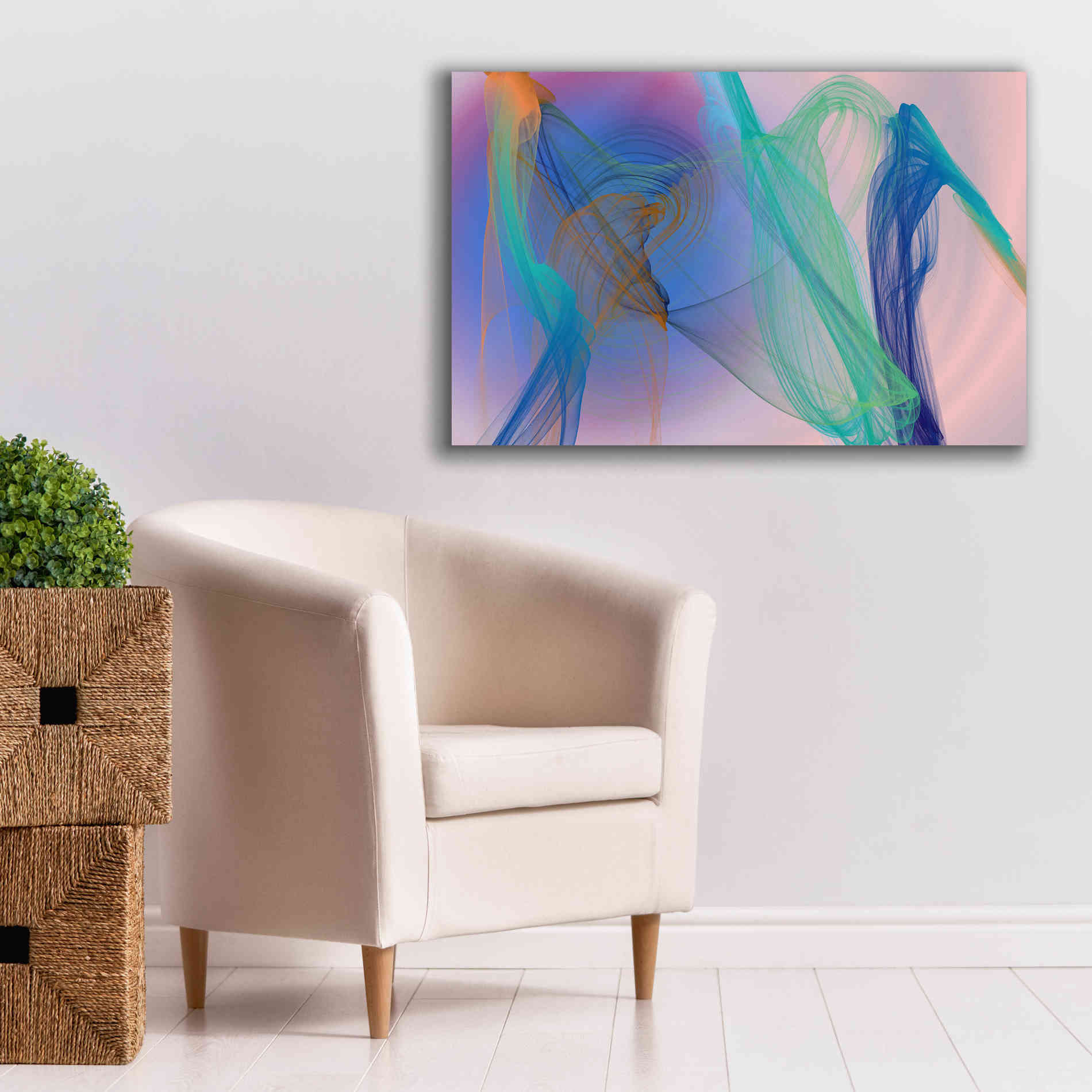 'Color In The Lines 9' by Irena Orlov Giclee Canvas Wall Art,40 x 26