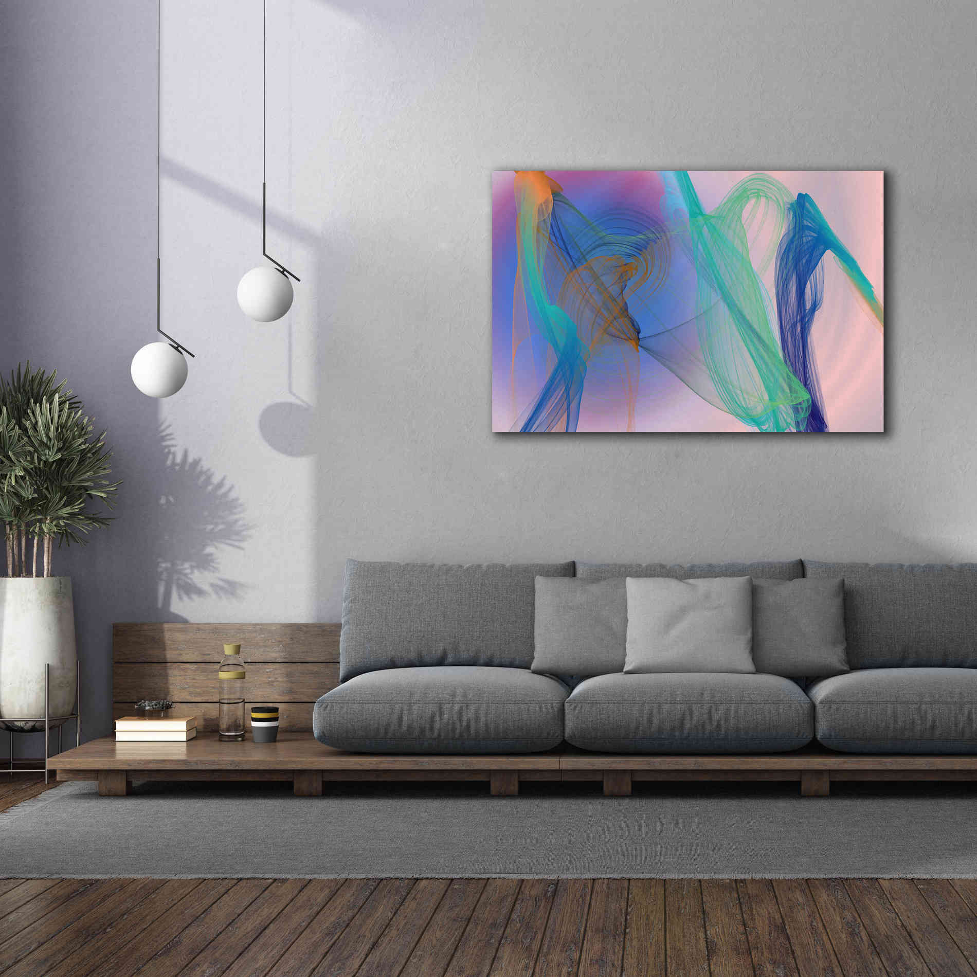 'Color In The Lines 9' by Irena Orlov Giclee Canvas Wall Art,60 x 40