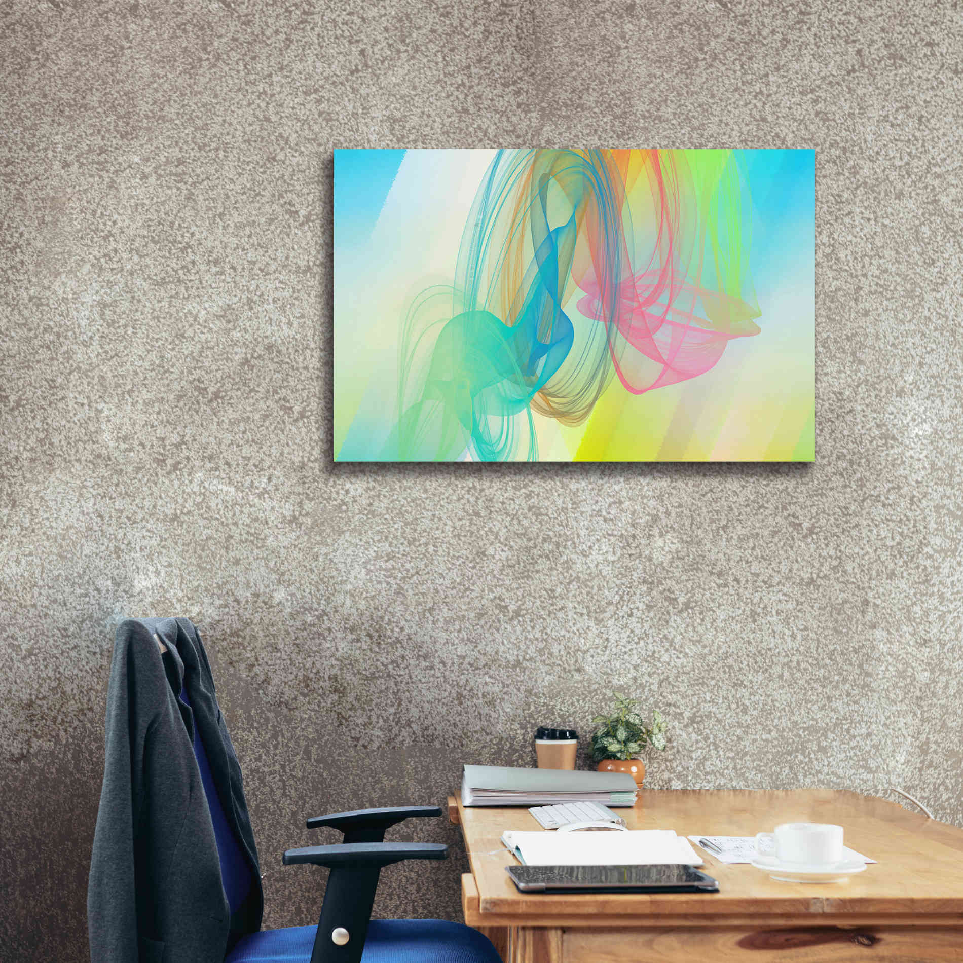 'Color In The Lines 11' by Irena Orlov Giclee Canvas Wall Art,40 x 26