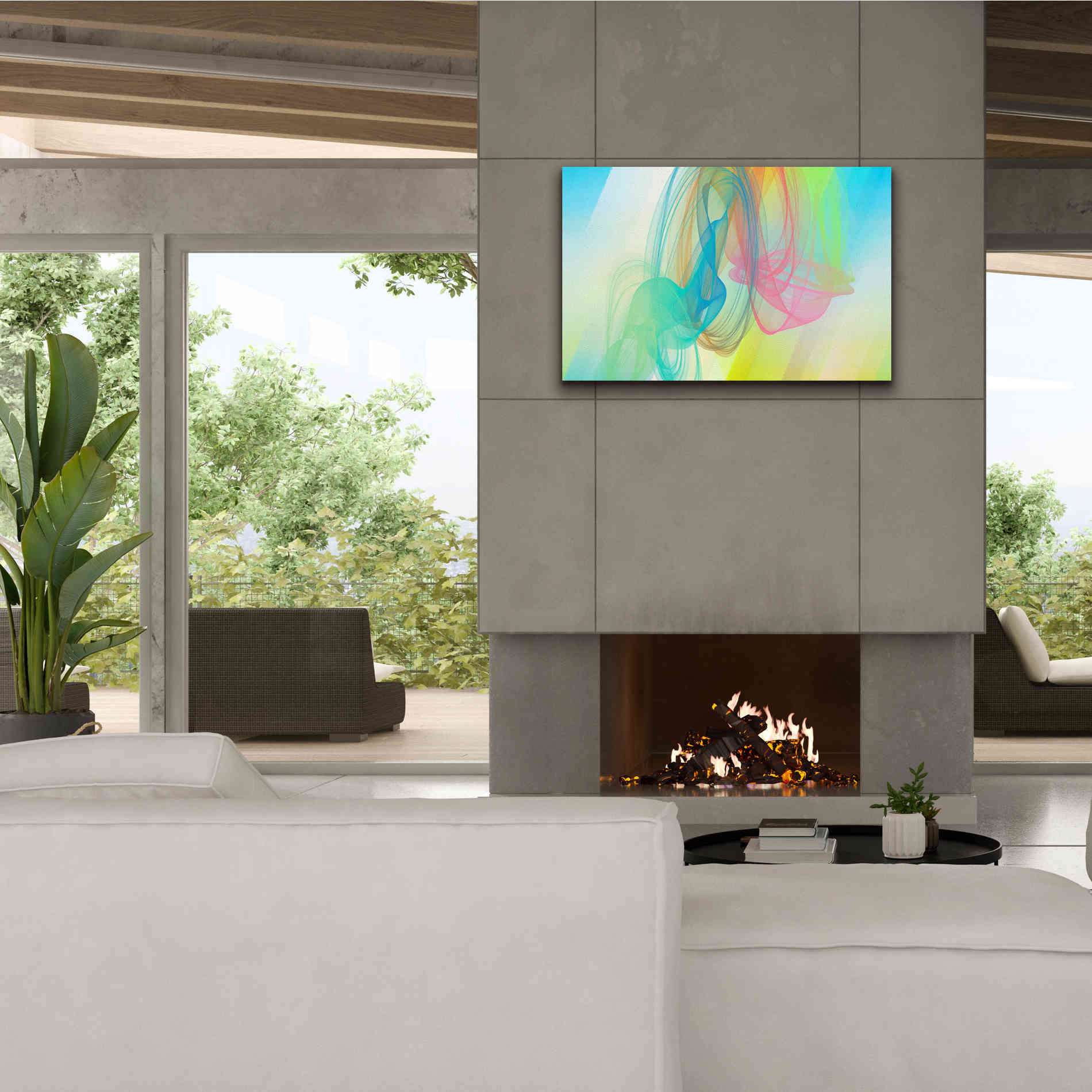 'Color In The Lines 11' by Irena Orlov Giclee Canvas Wall Art,40 x 26