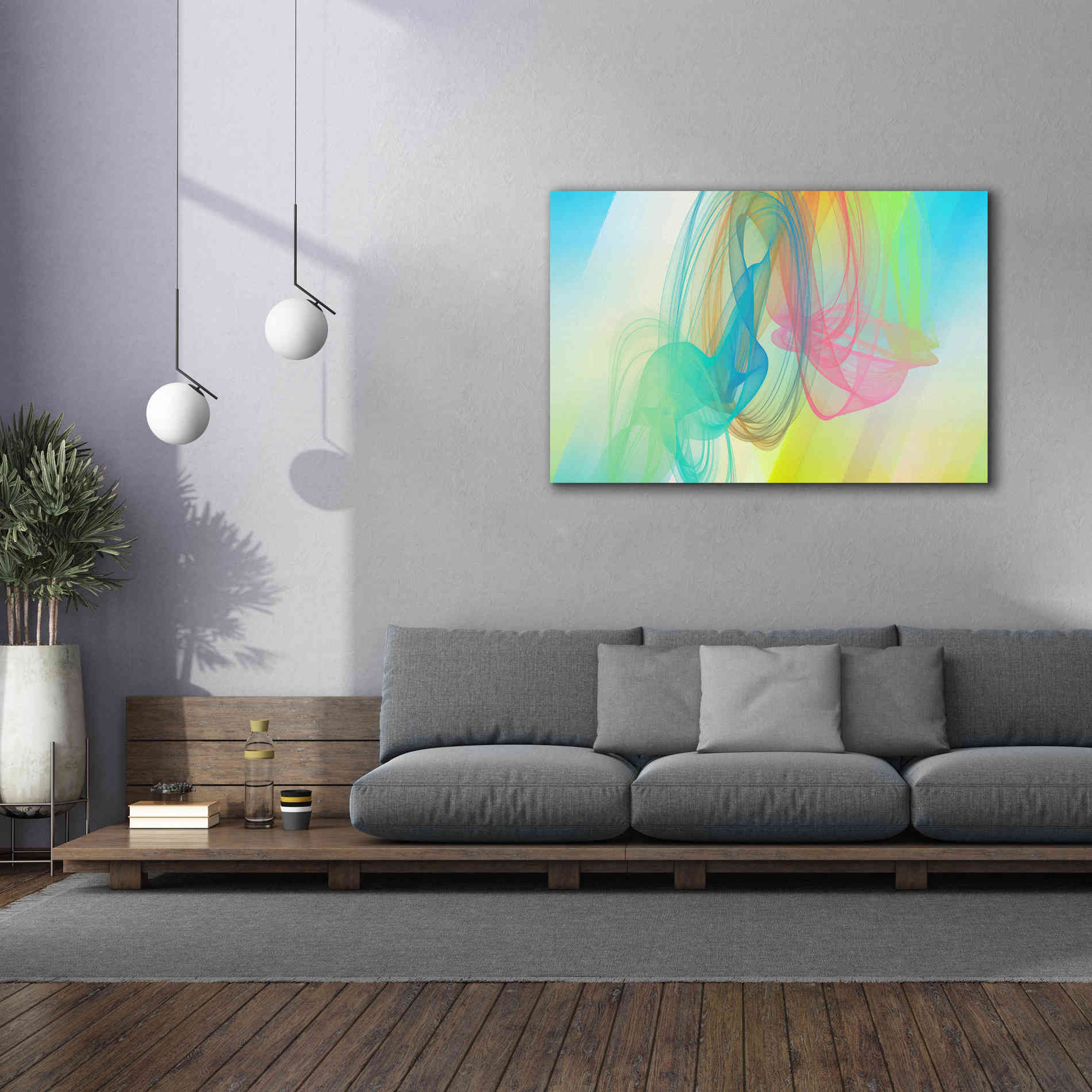 'Color In The Lines 11' by Irena Orlov Giclee Canvas Wall Art,60 x 40