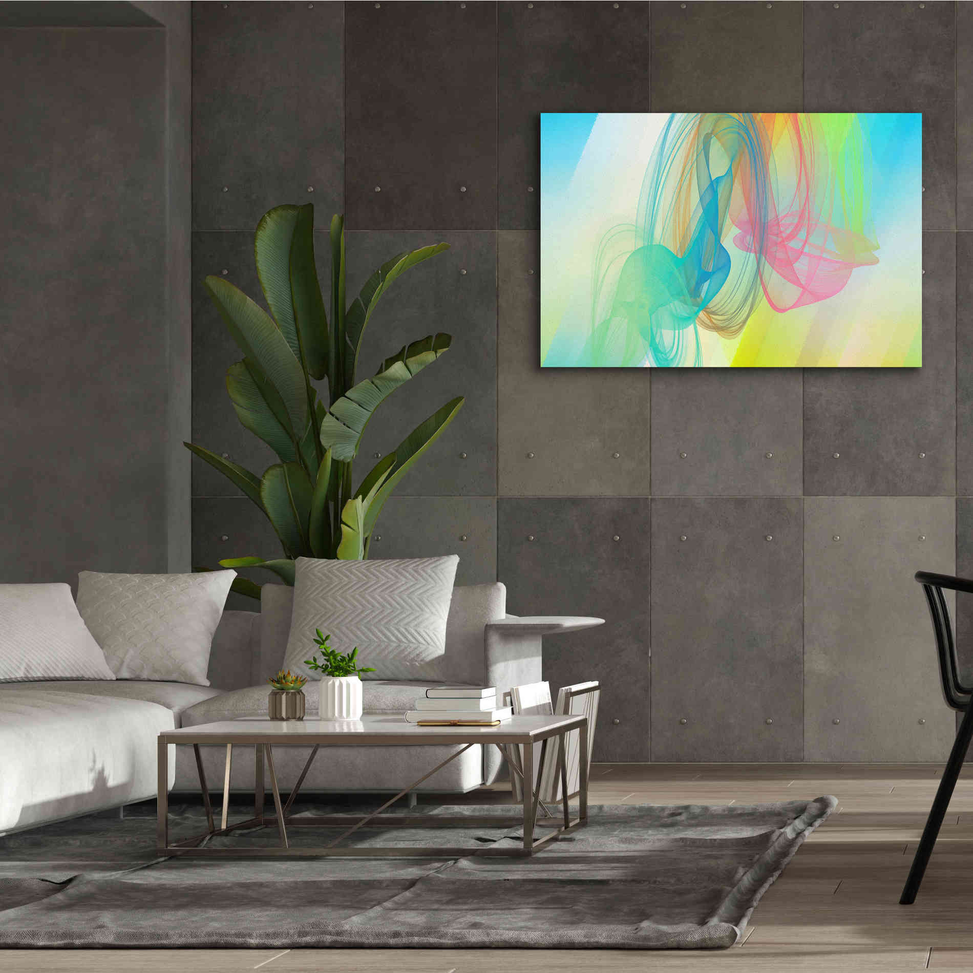 'Color In The Lines 11' by Irena Orlov Giclee Canvas Wall Art,60 x 40