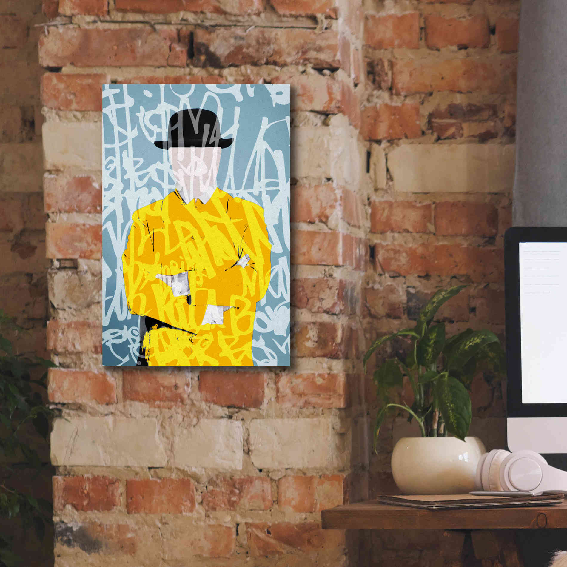 'Graffiti Man 9' by Irena Orlov Giclee Canvas Wall Art,12 x 18