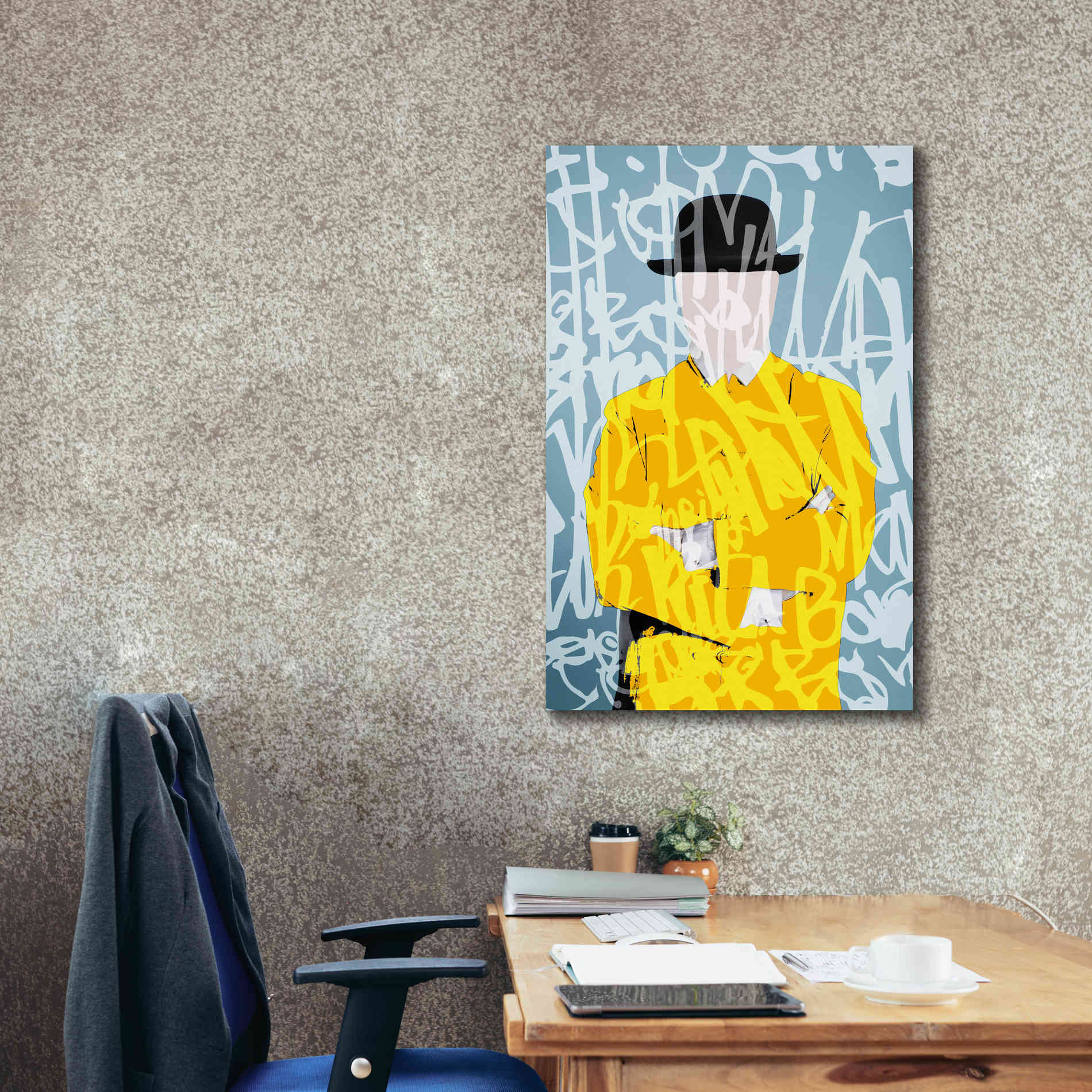 'Graffiti Man 9' by Irena Orlov Giclee Canvas Wall Art,26 x 40