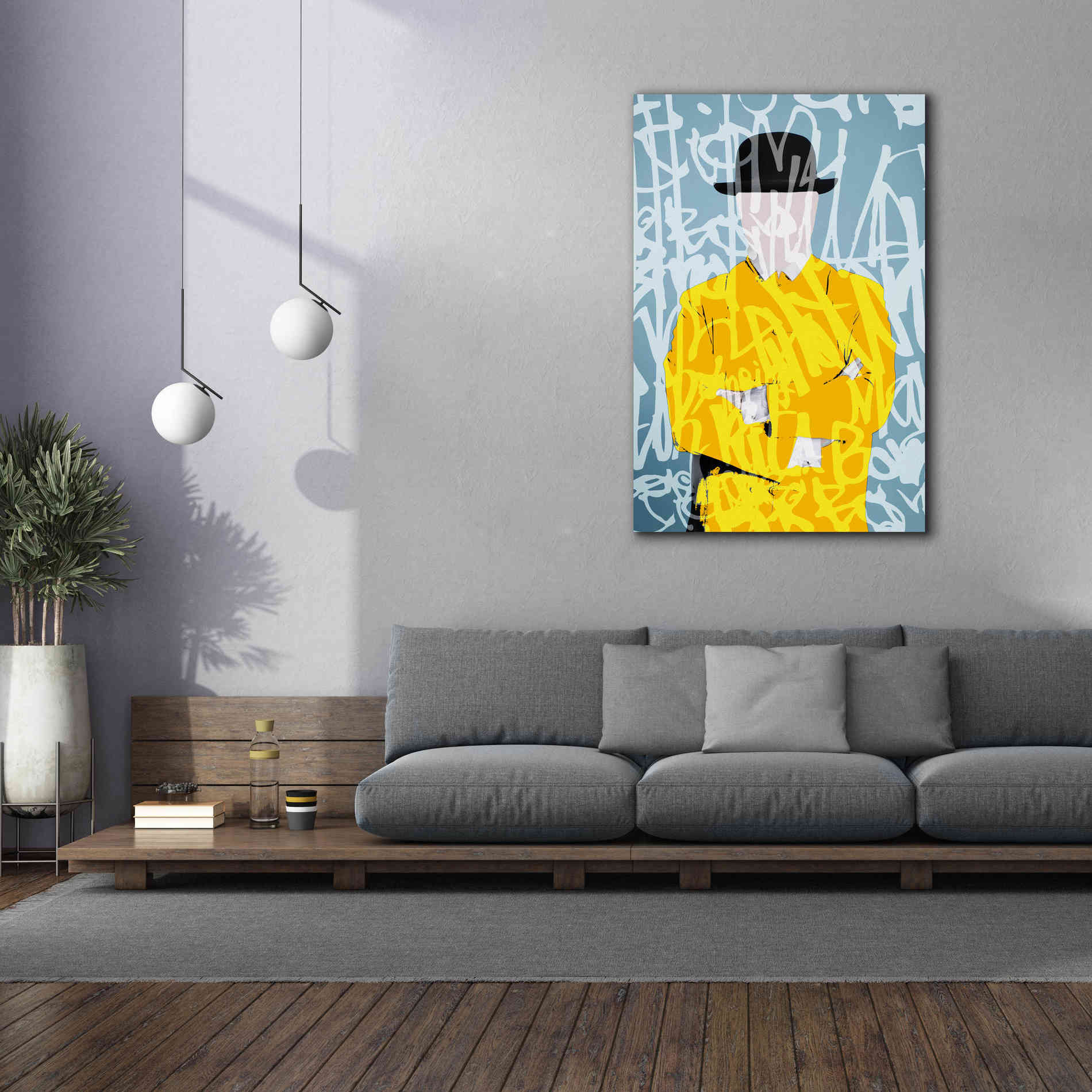 'Graffiti Man 9' by Irena Orlov Giclee Canvas Wall Art,40 x 60