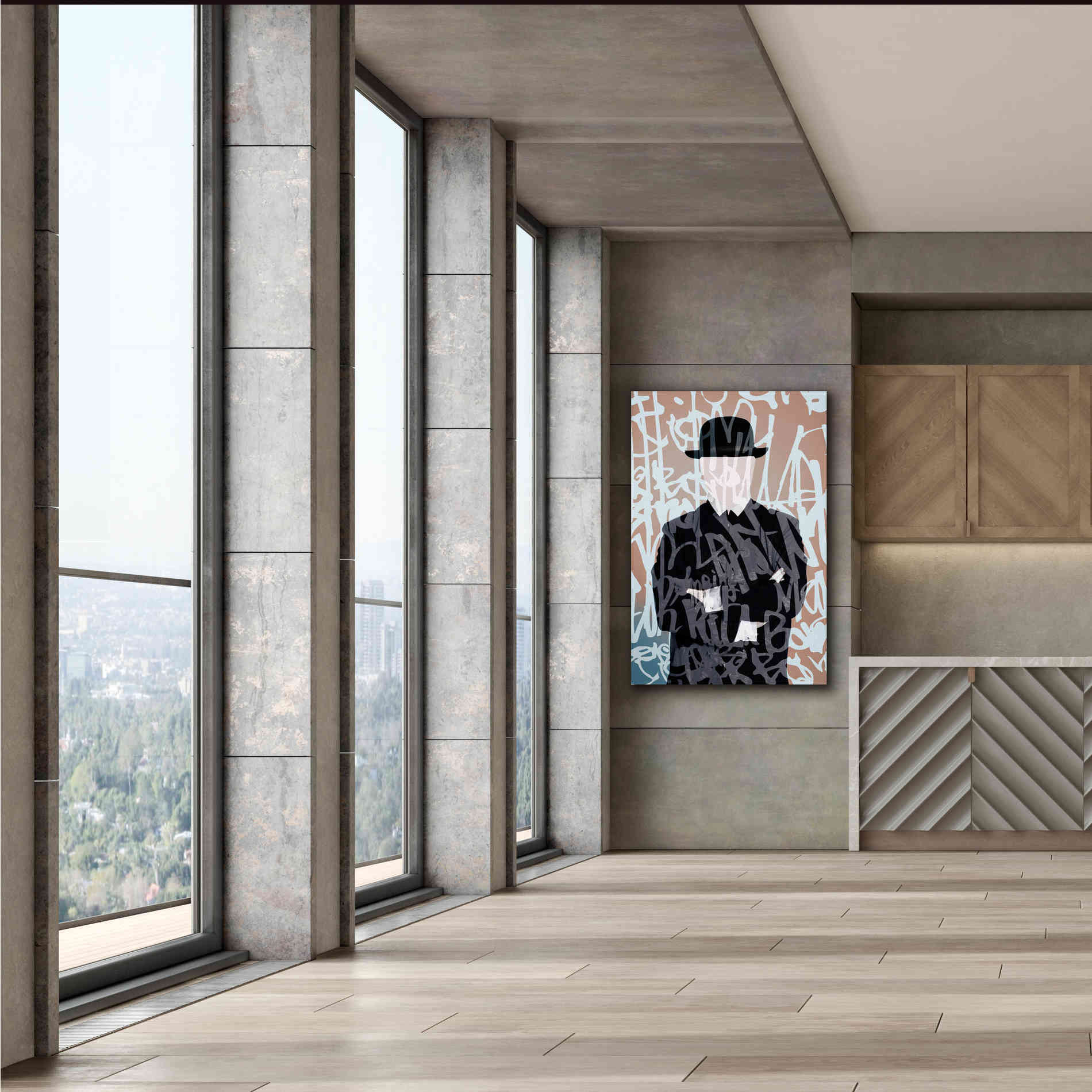 'Graffiti Man 7' by Irena Orlov Giclee Canvas Wall Art,40 x 60