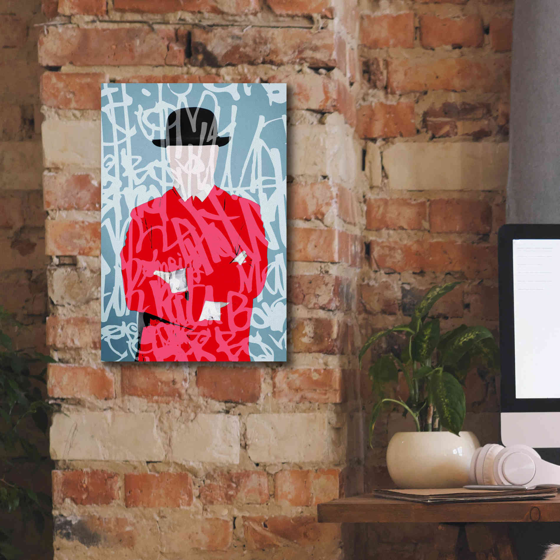 'Graffiti Man 4' by Irena Orlov Giclee Canvas Wall Art,12 x 18