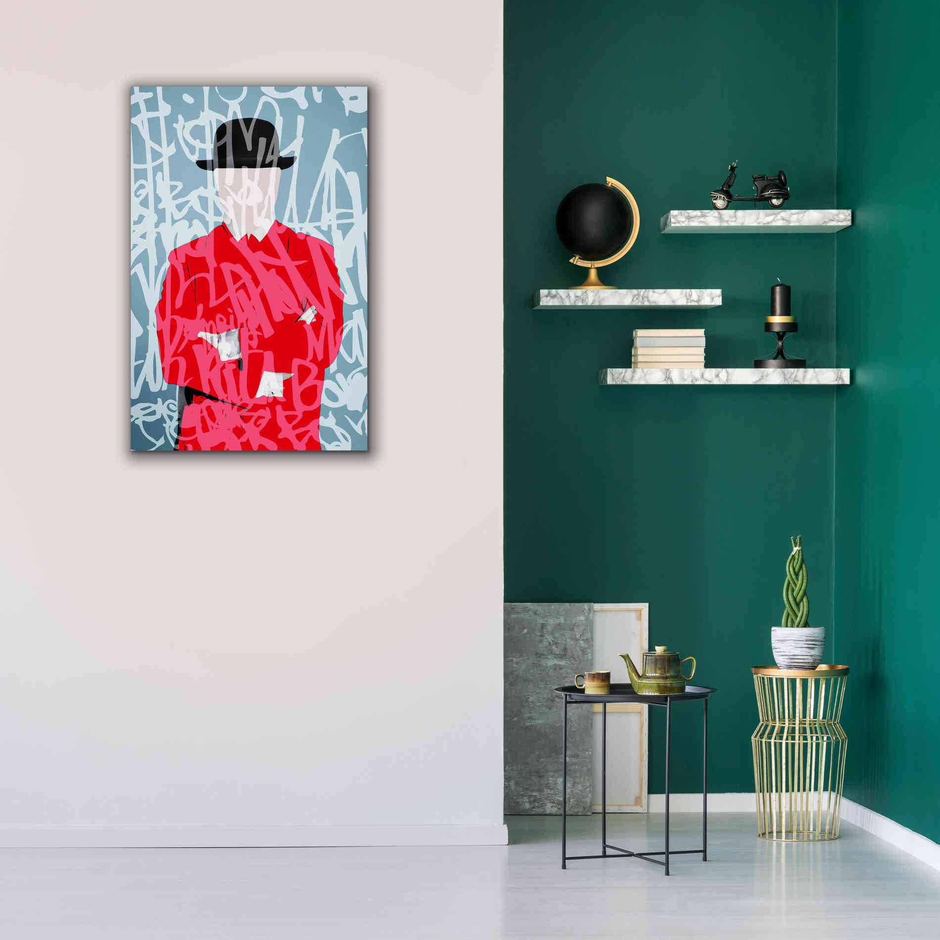 'Graffiti Man 4' by Irena Orlov Giclee Canvas Wall Art,26 x 40