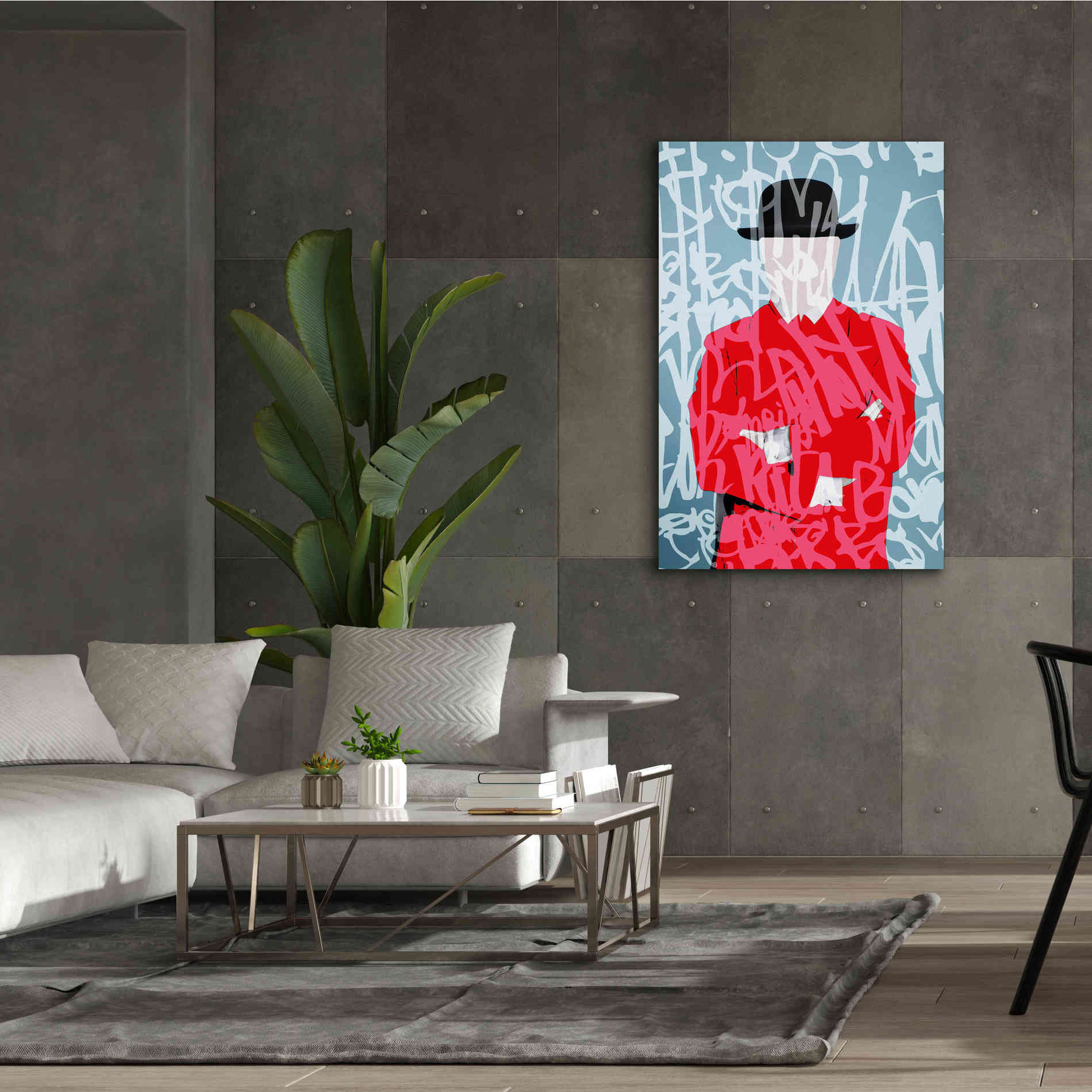 'Graffiti Man 4' by Irena Orlov Giclee Canvas Wall Art,40 x 60