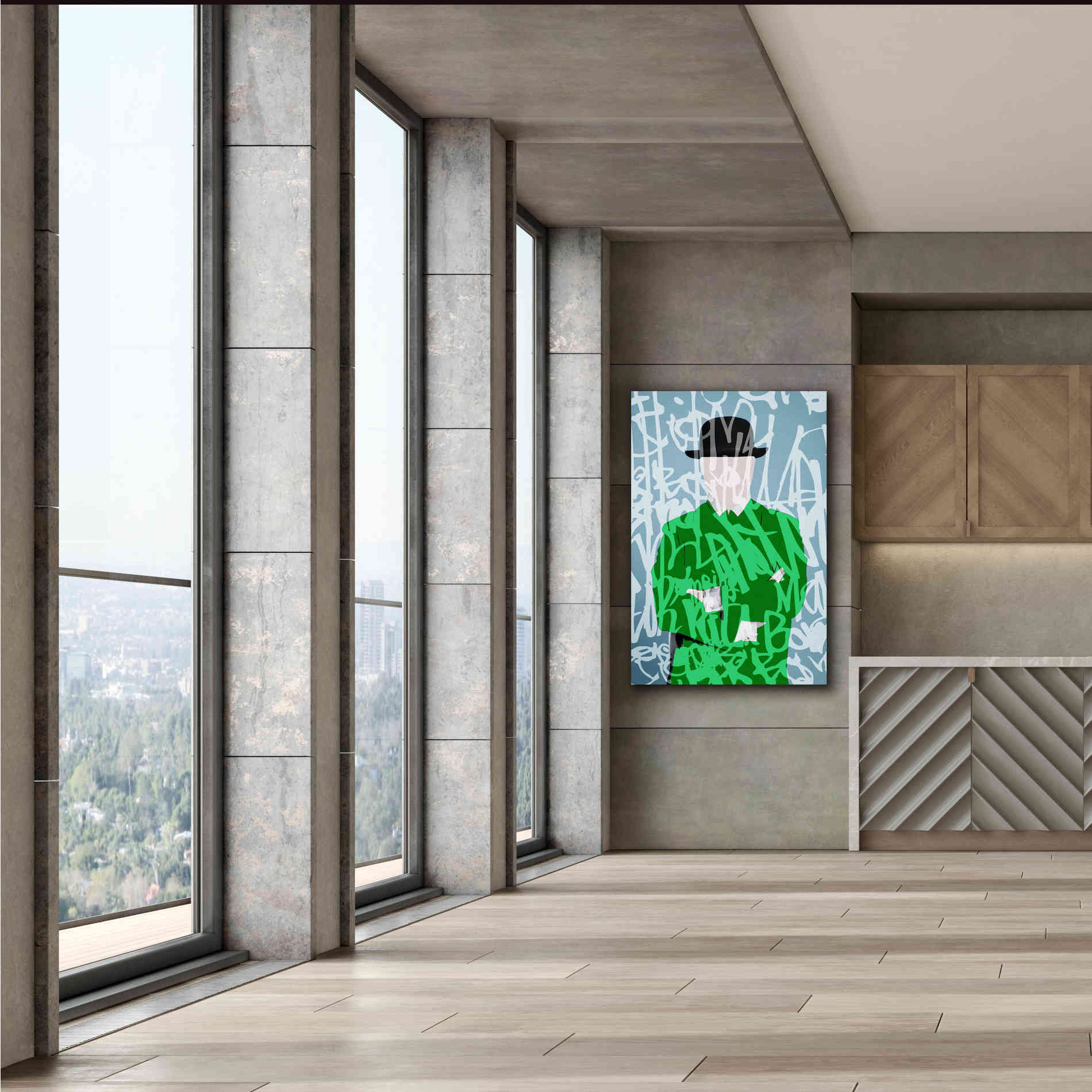 'Graffiti Man 2' by Irena Orlov Giclee Canvas Wall Art,40 x 60