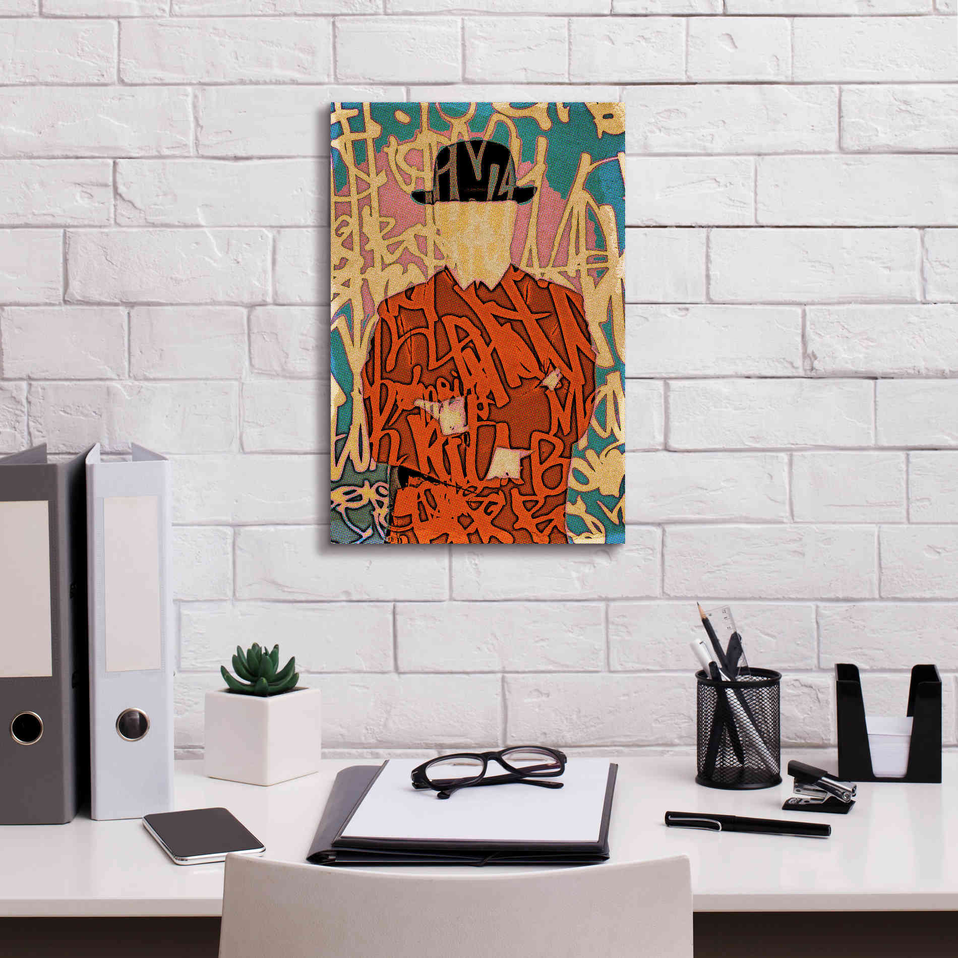 'Graffiti Man 10' by Irena Orlov Giclee Canvas Wall Art,12 x 18