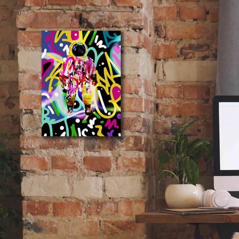 Image of 'Colorful Astronaut Graffiti Art 12' by Irena Orlov Giclee Canvas Wall Art,12 x 16