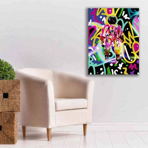 Image of 'Colorful Astronaut Graffiti Art 12' by Irena Orlov Giclee Canvas Wall Art,26 x 34