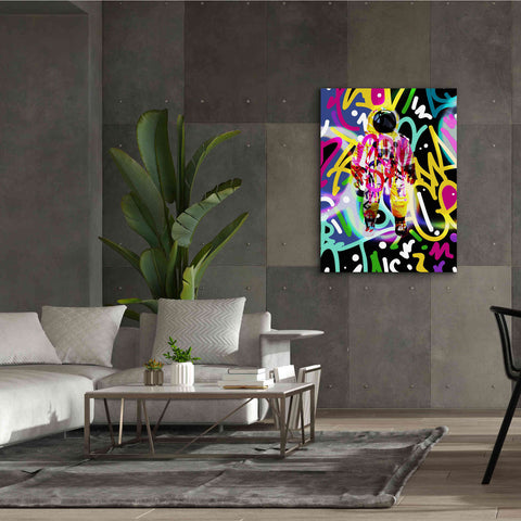 Image of 'Colorful Astronaut Graffiti Art 12' by Irena Orlov Giclee Canvas Wall Art,40 x 54